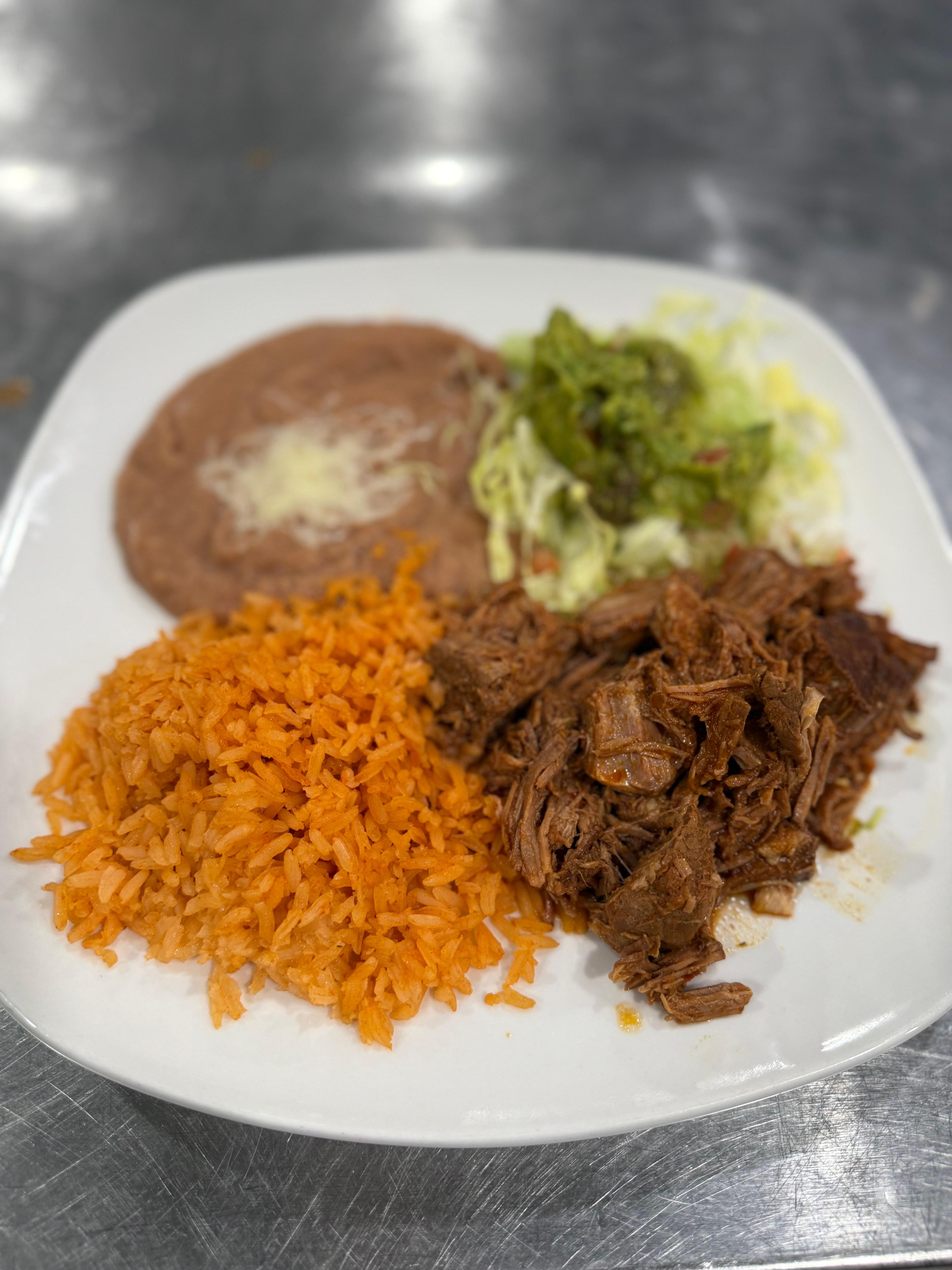 Carnitas Platter.