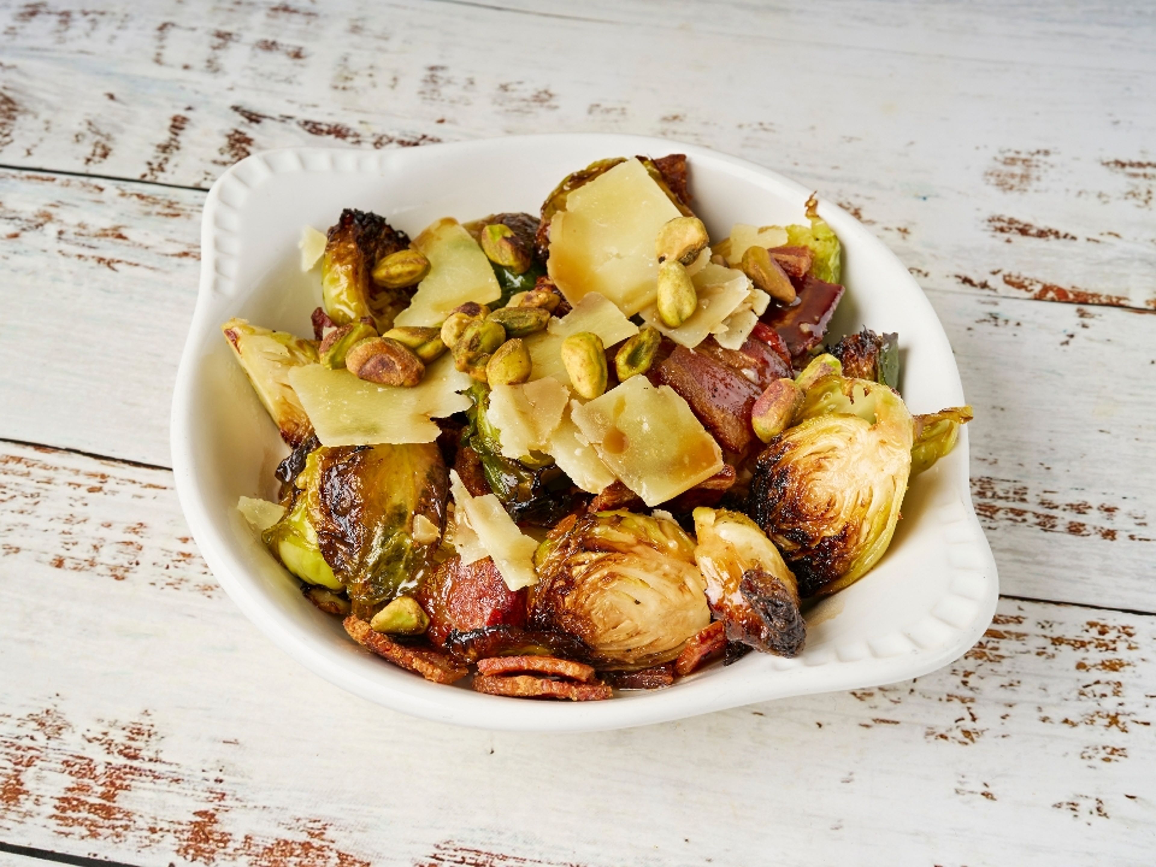 Crispy Brussels Sprouts & Bacon.