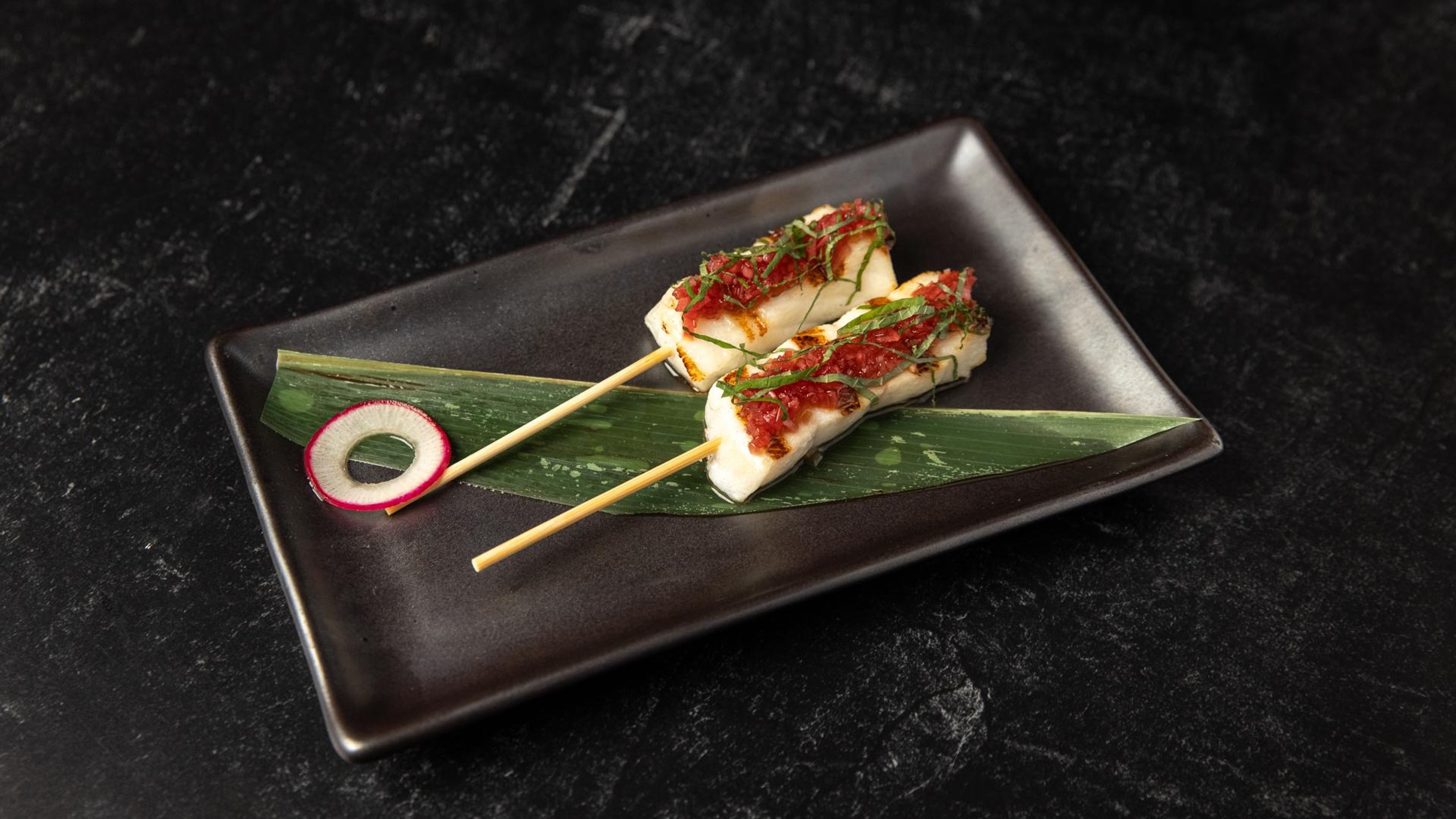 Chilean Seabass Skewers.