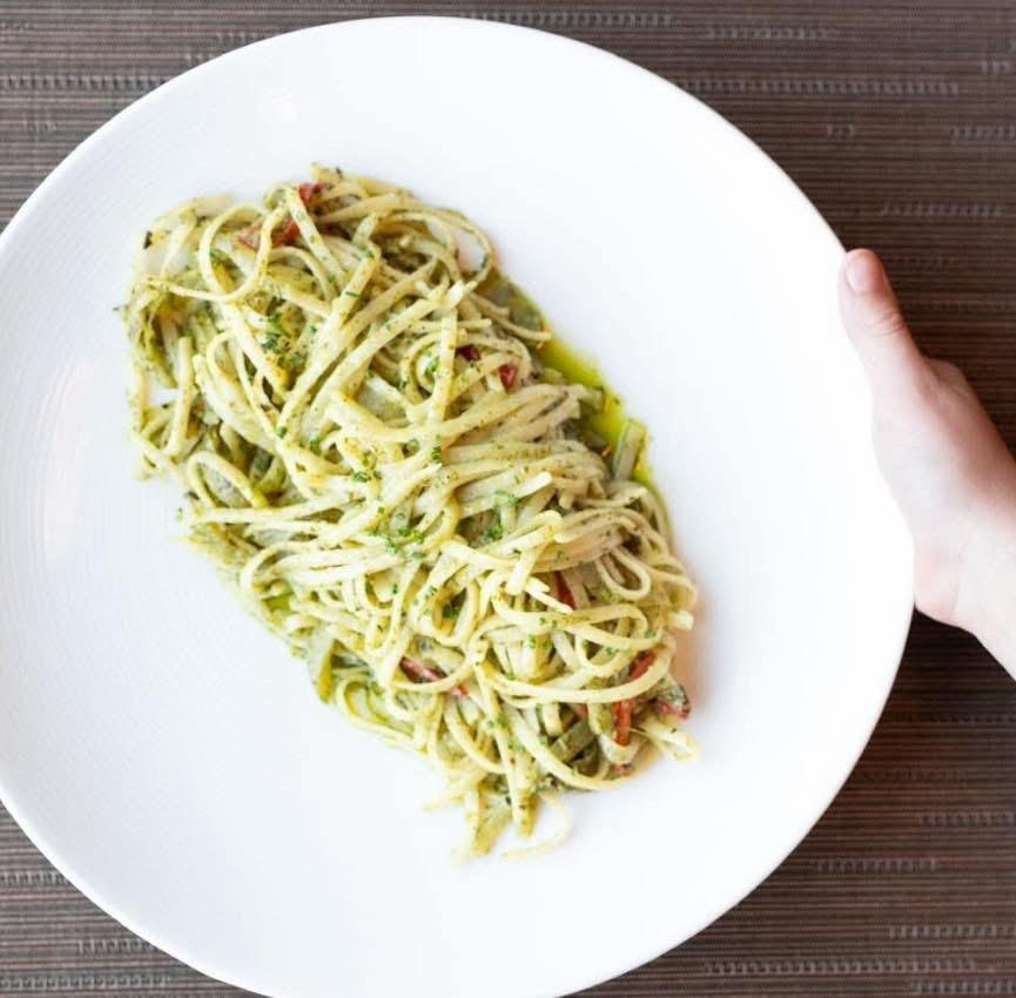 Pesto Linguini.