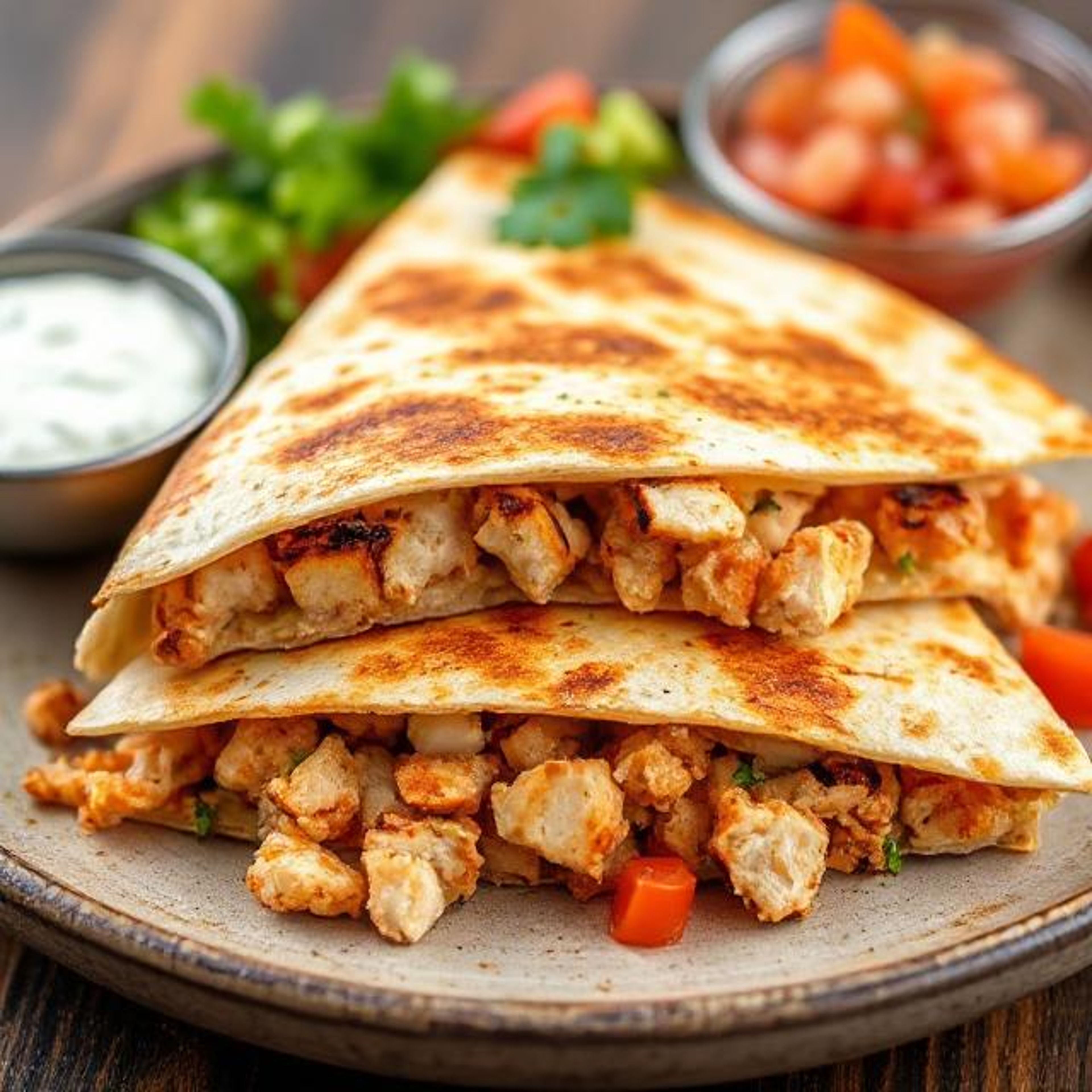Chicken Quesadilla.