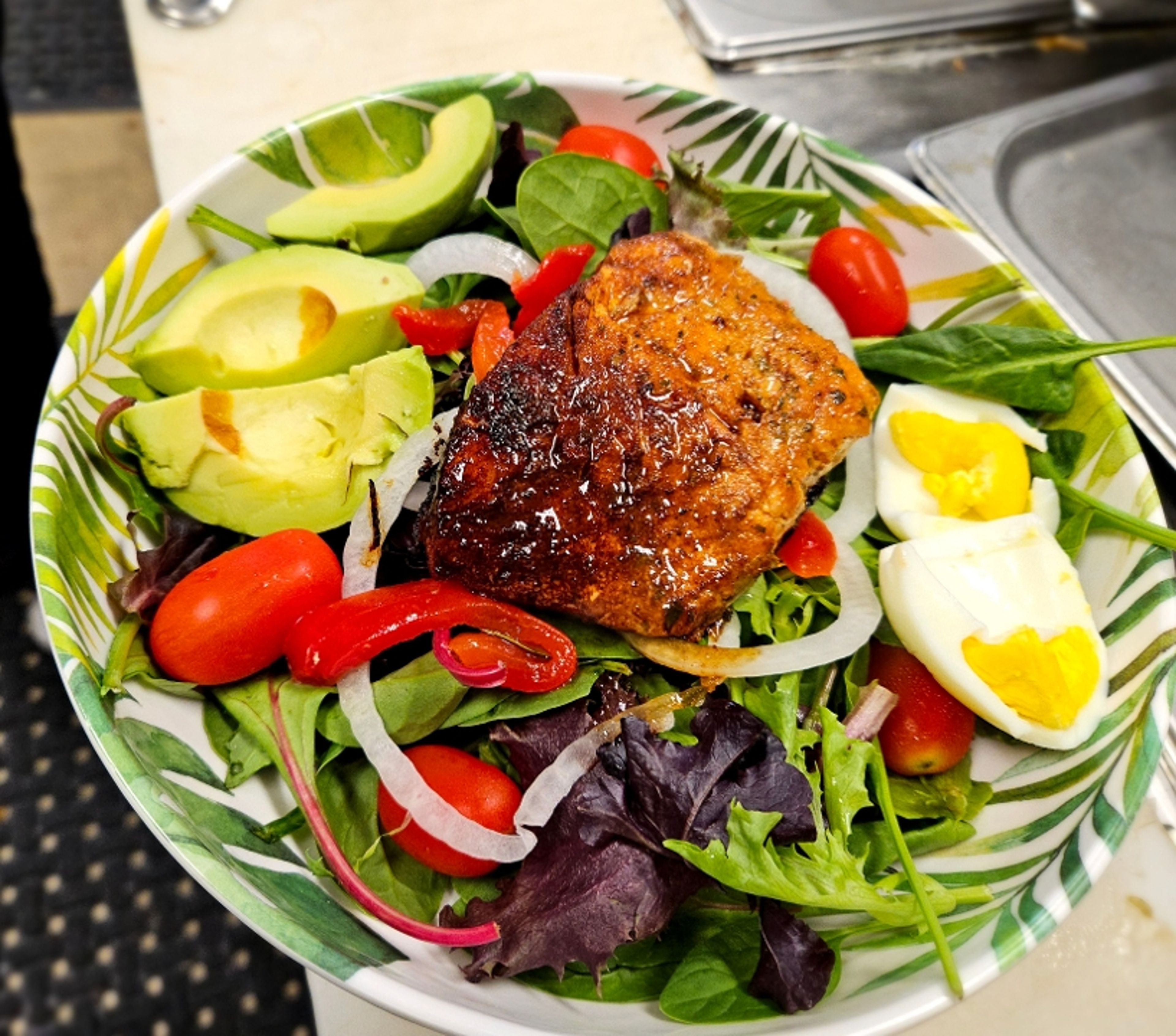 Salmon Avocado Bowl.