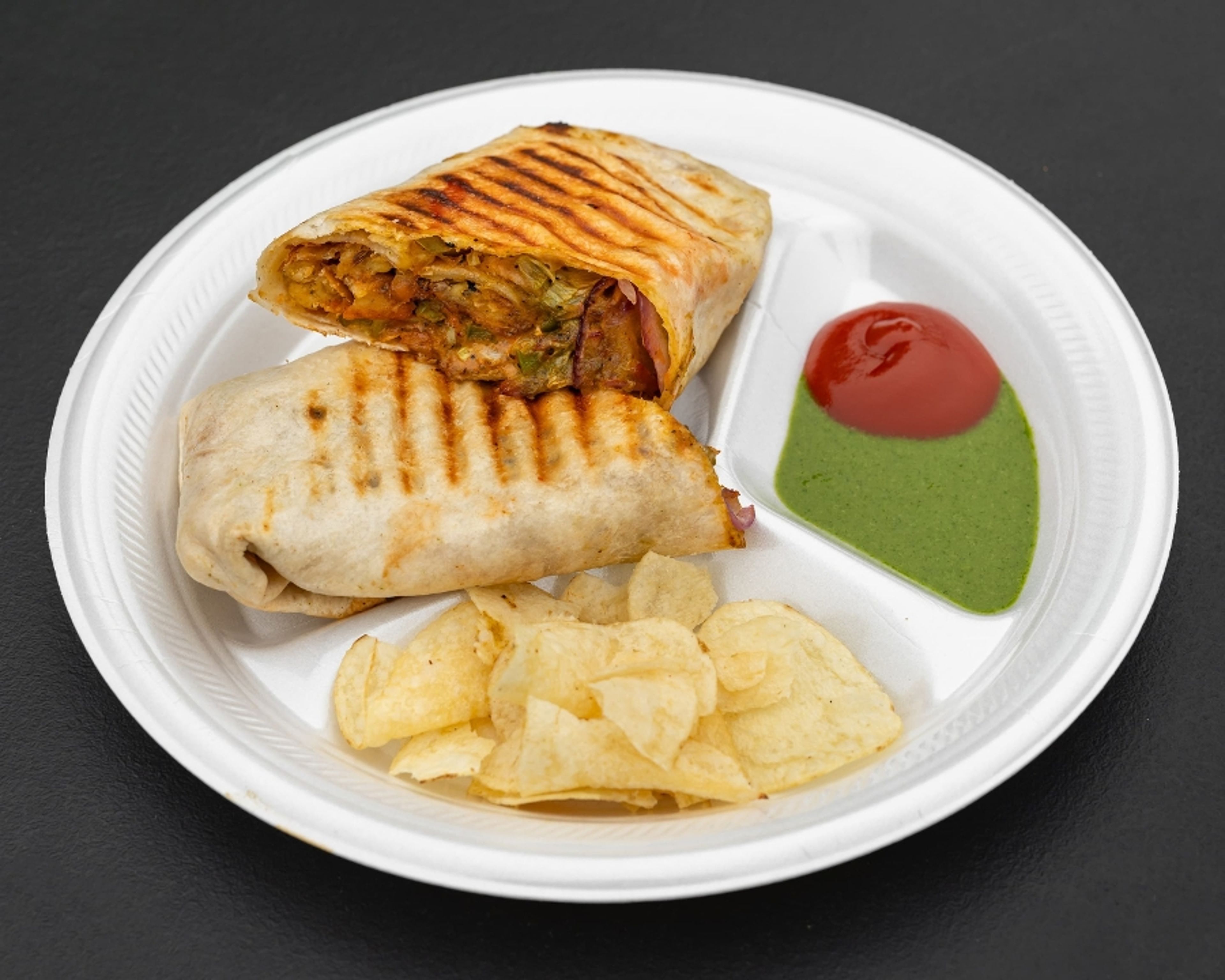 Paneer Tikka Kathi Roll.