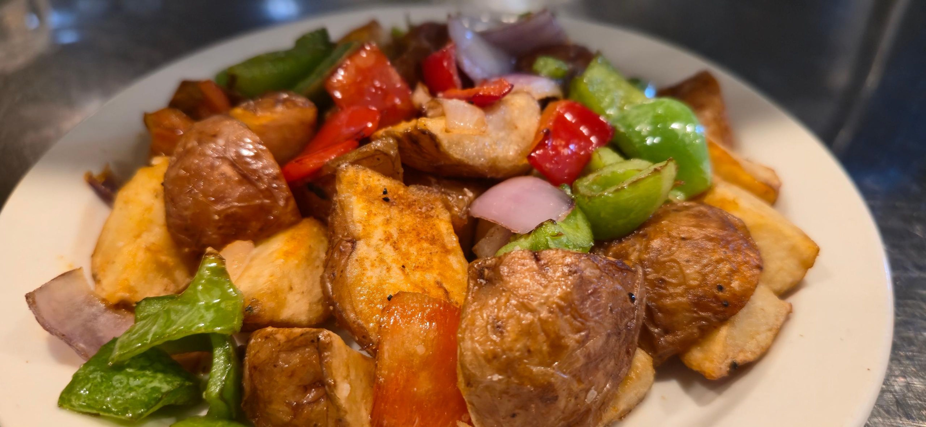 Spicy Red Jacket Potatoes.
