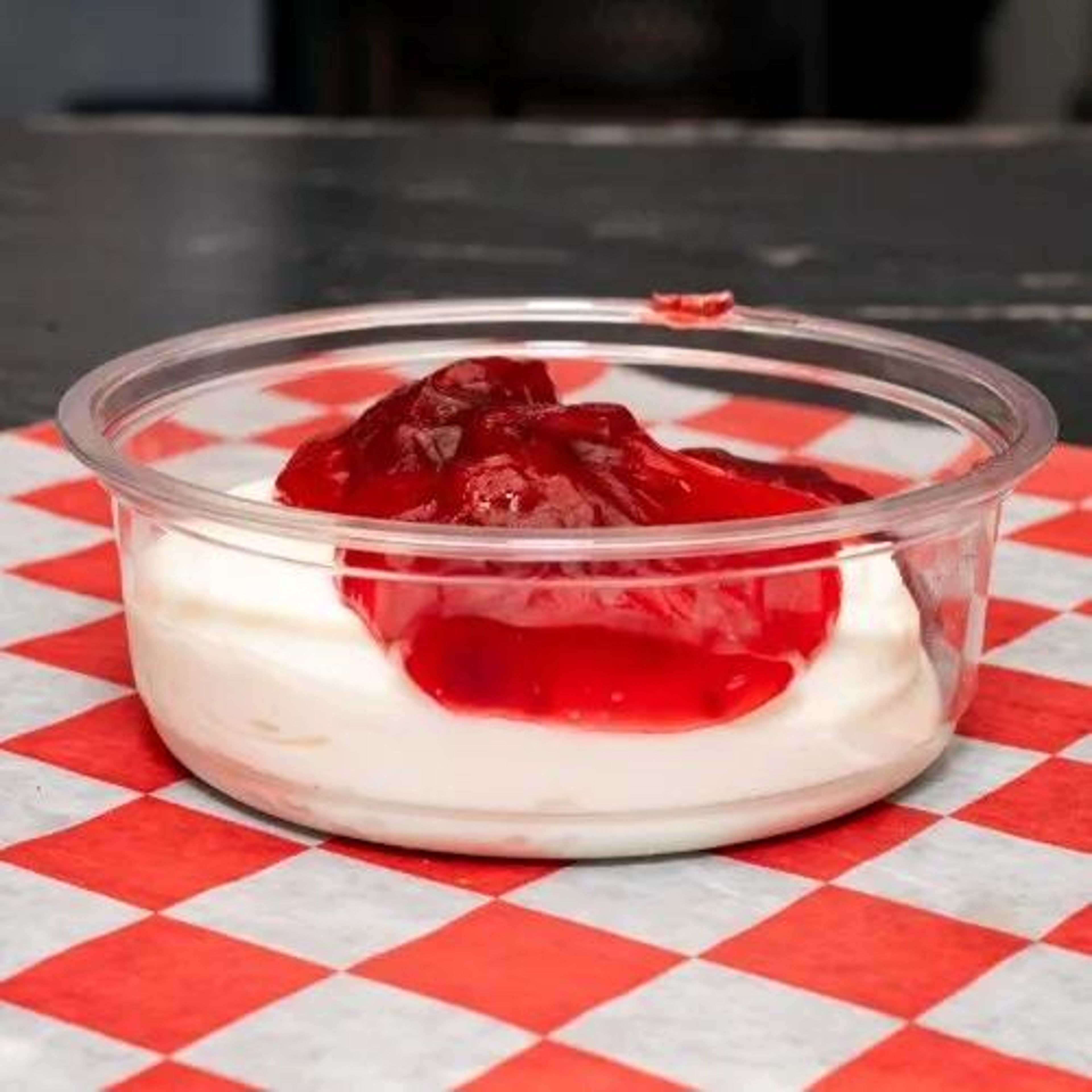 Strawberry cheesecake.