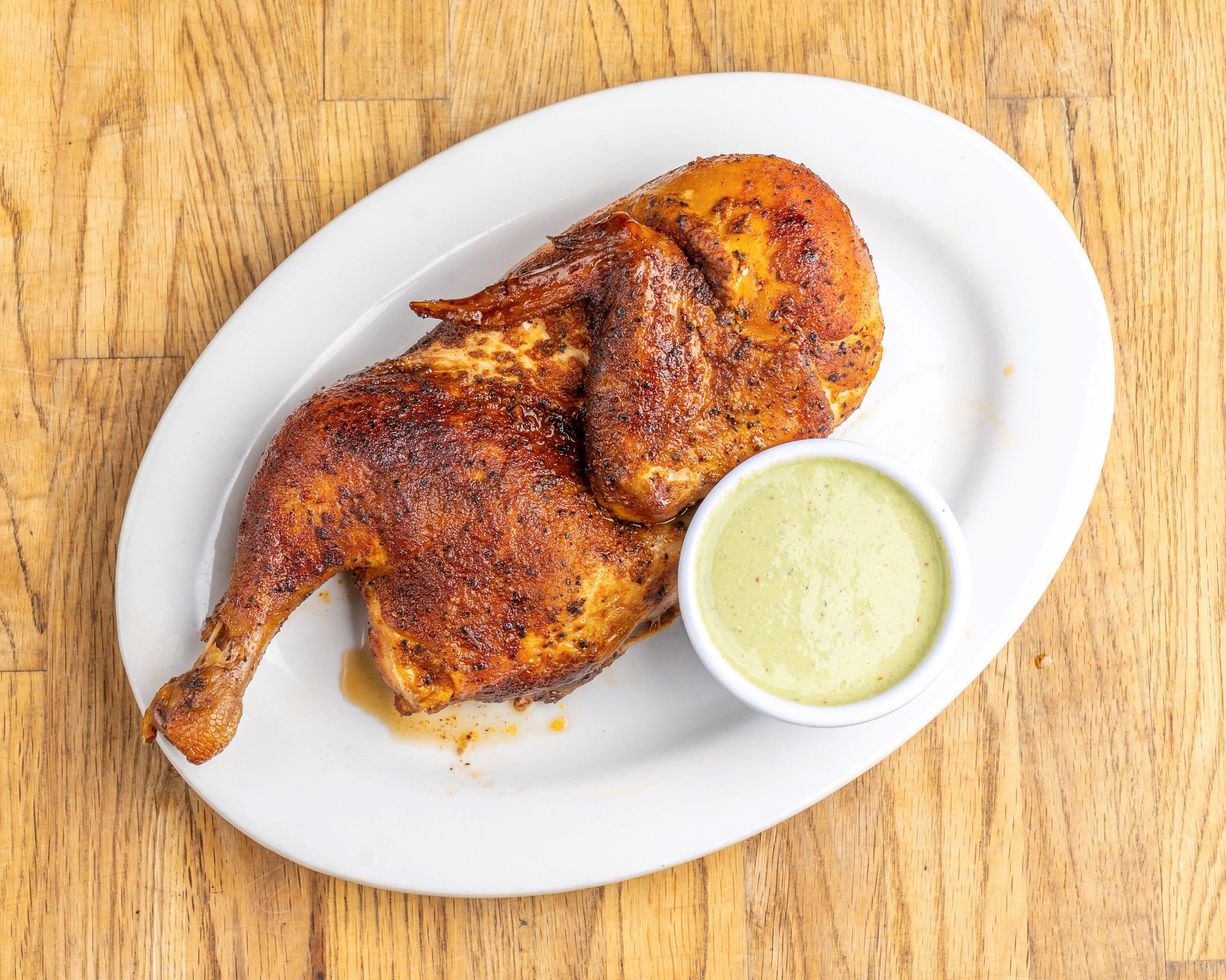 Smoked Half Chicken.