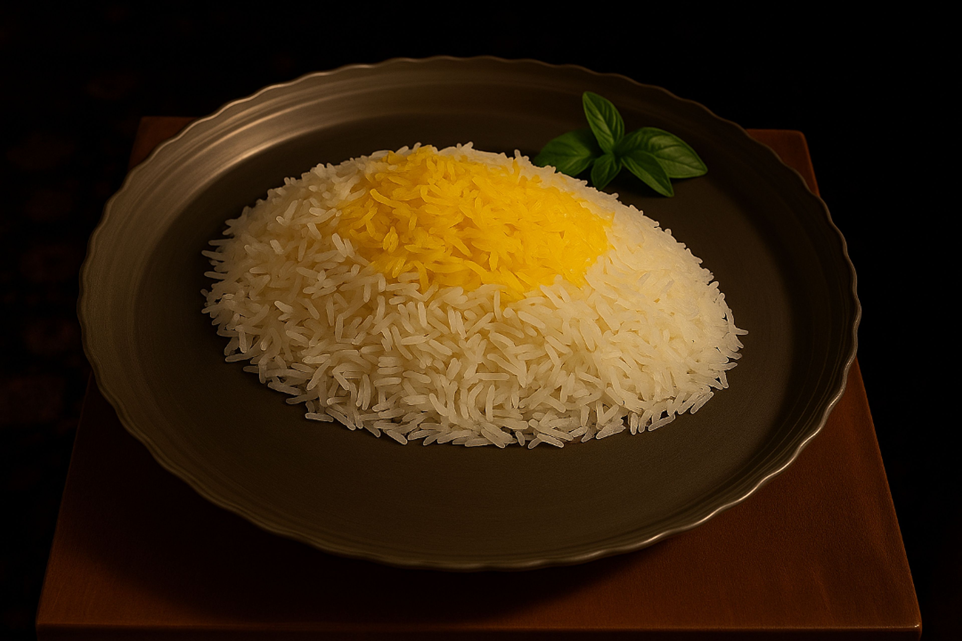 Saffron Rice (برنج زعفرانی).