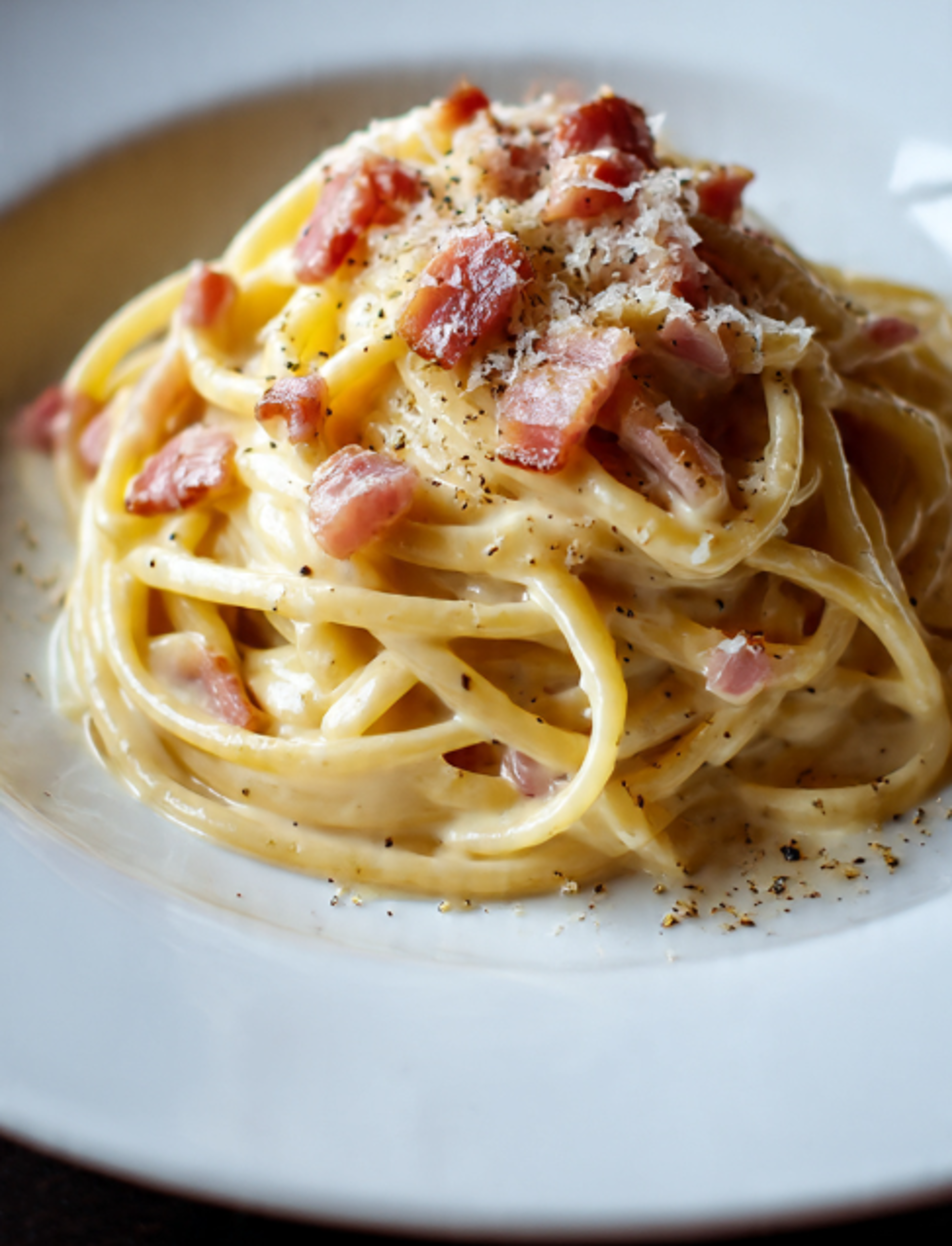 Linguine Carbonara (Popular).