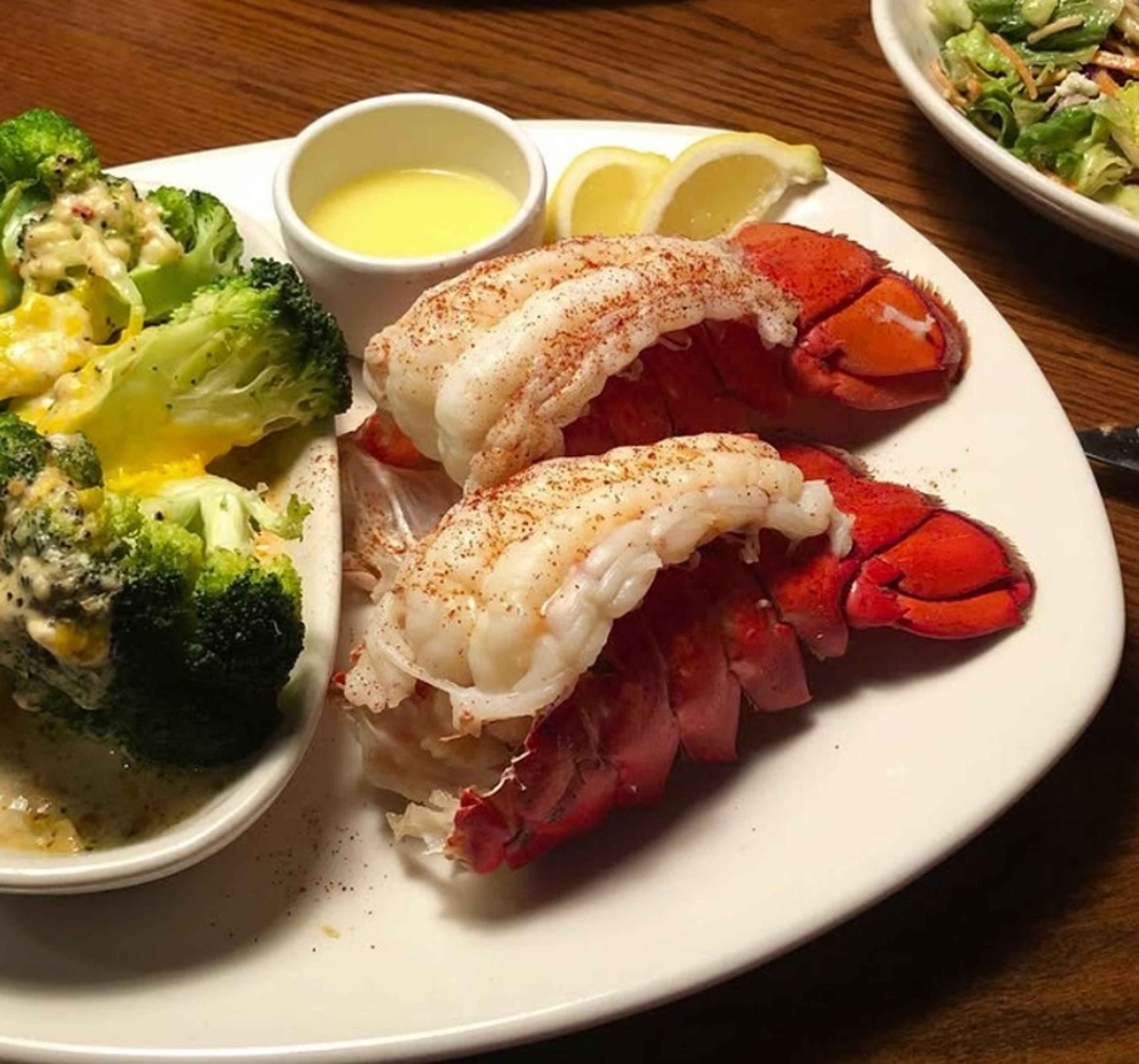 2 Lobster Tail Dinner.