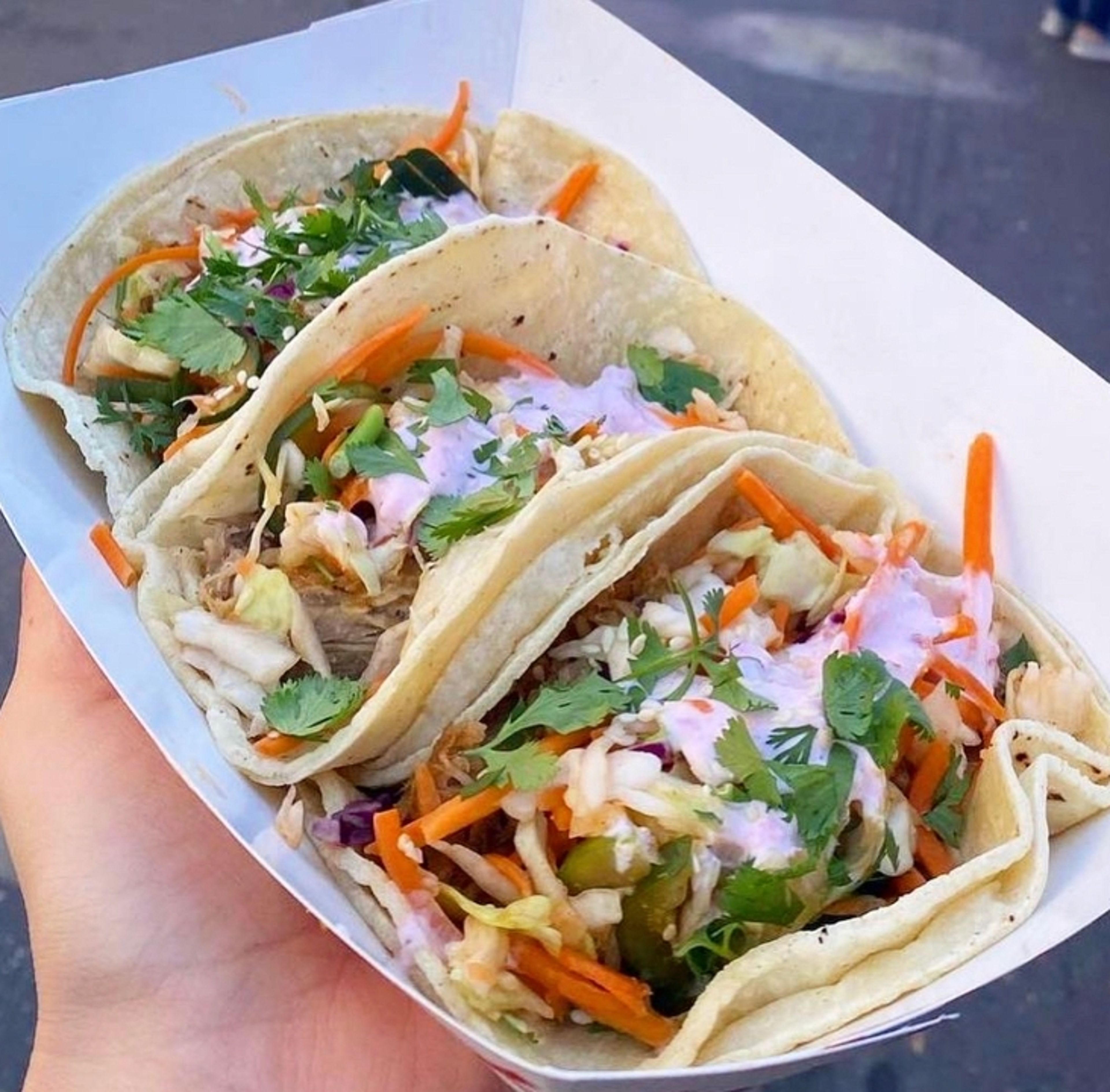 Korean - Cucumber kimchi slaw & cilantro (Choose protein).