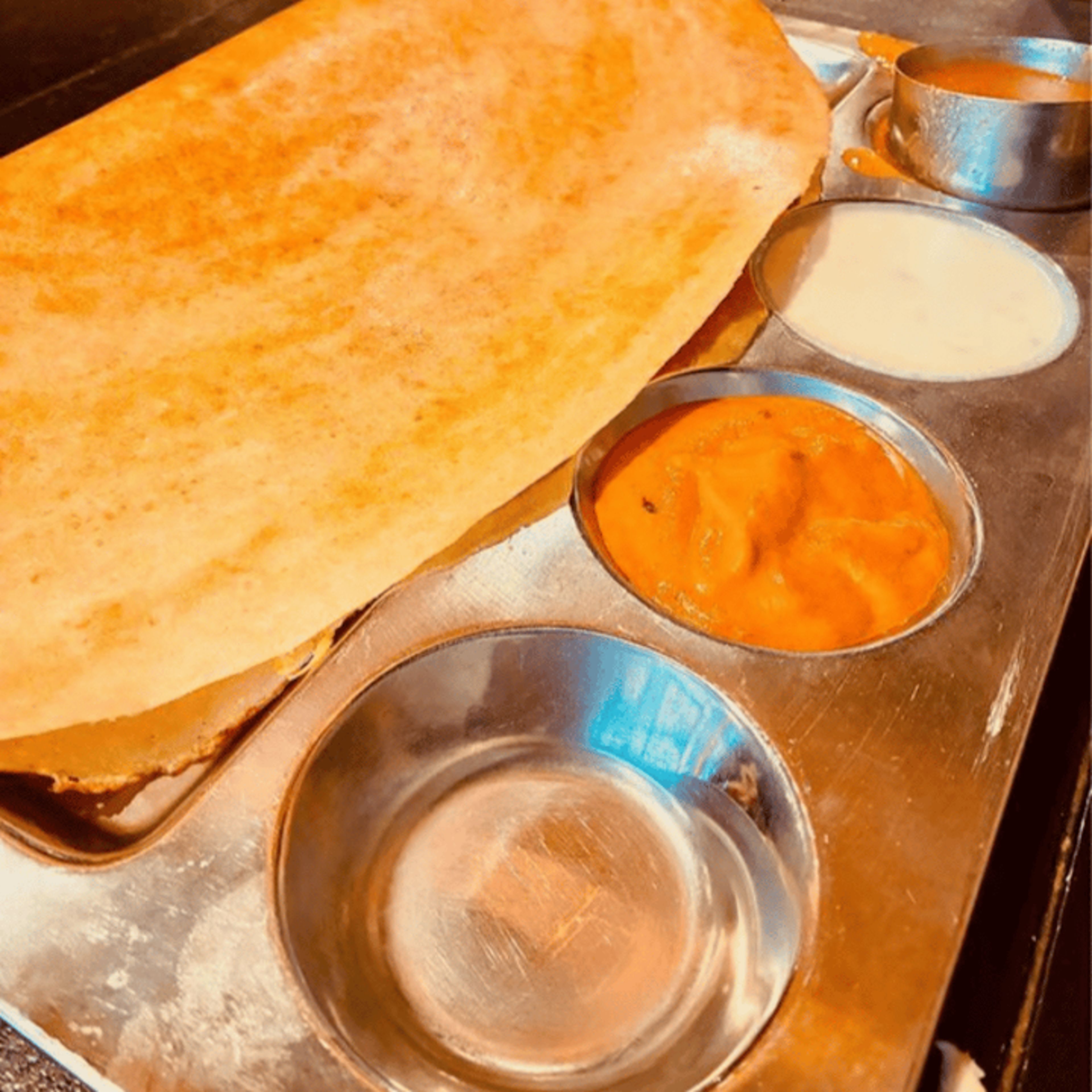 Lamb Curry Dosa.