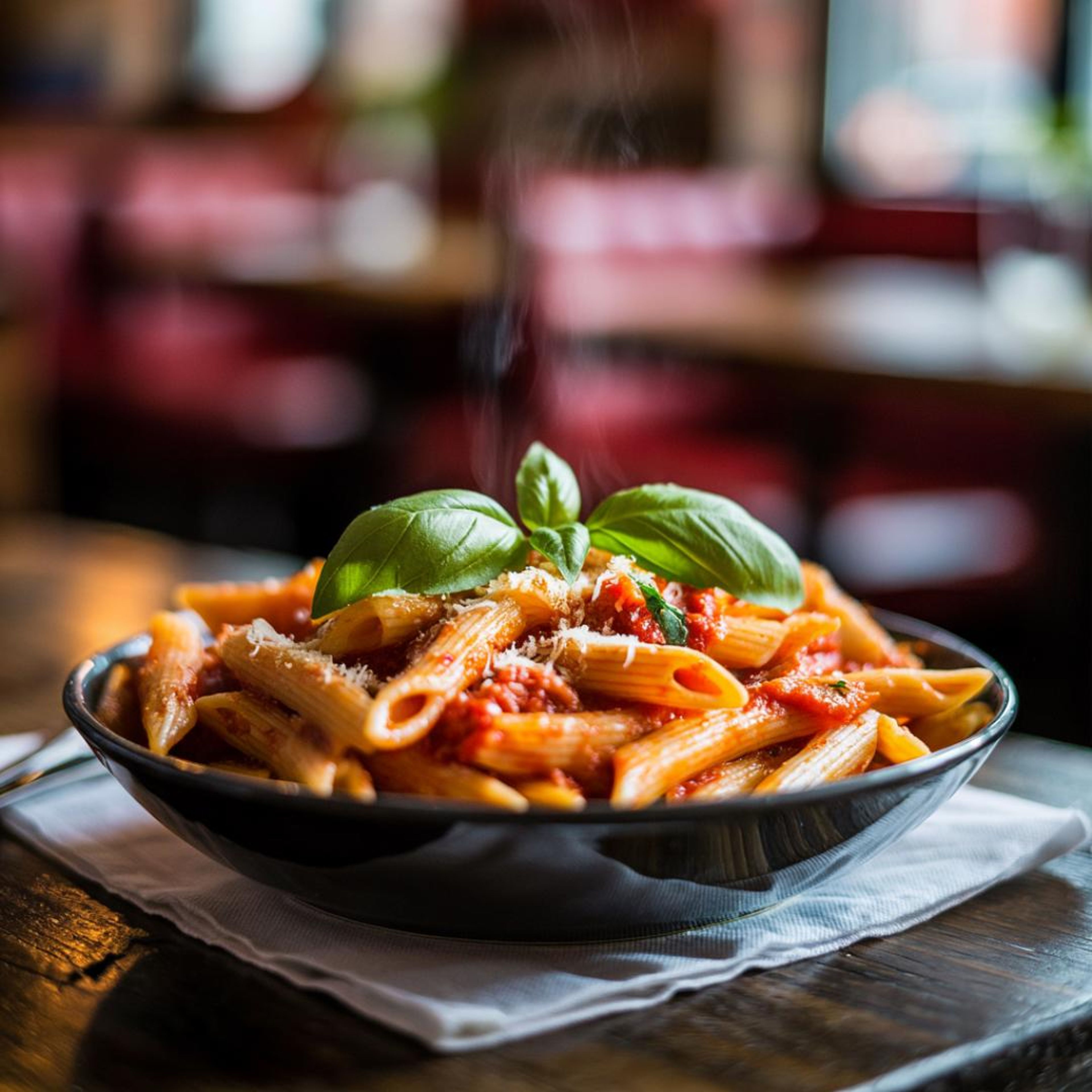 Penne with Marinara.