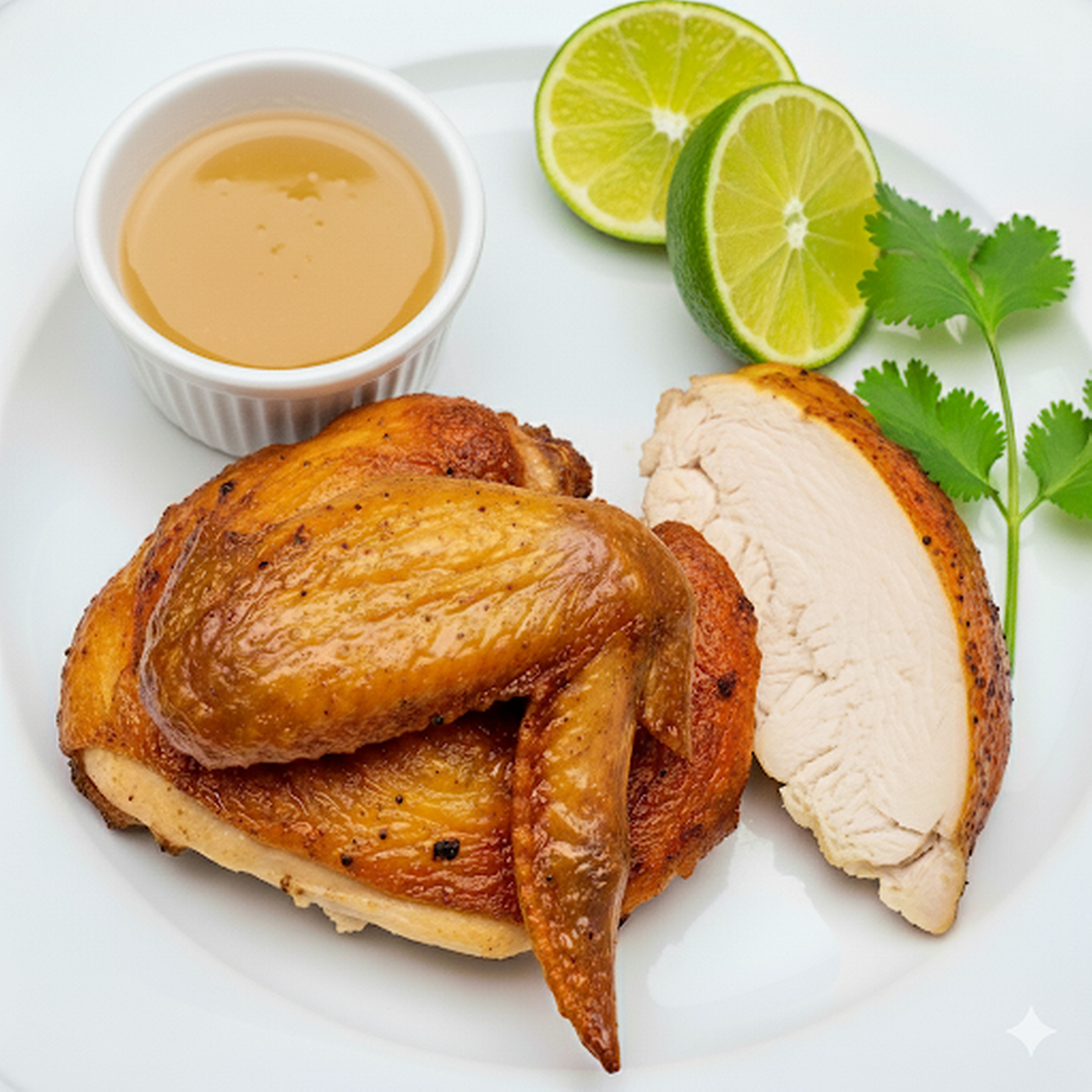 (1/4) quater Chicken plain (cuarto de pollo).