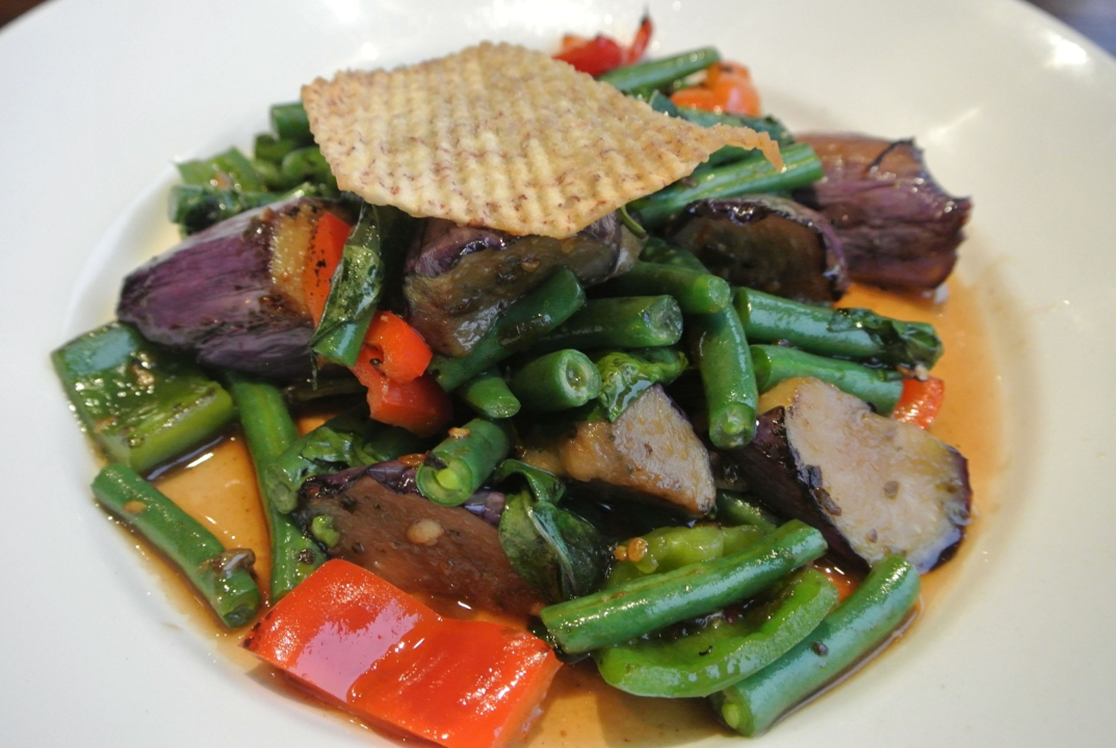 Sautéed String Bean & Eggplant.