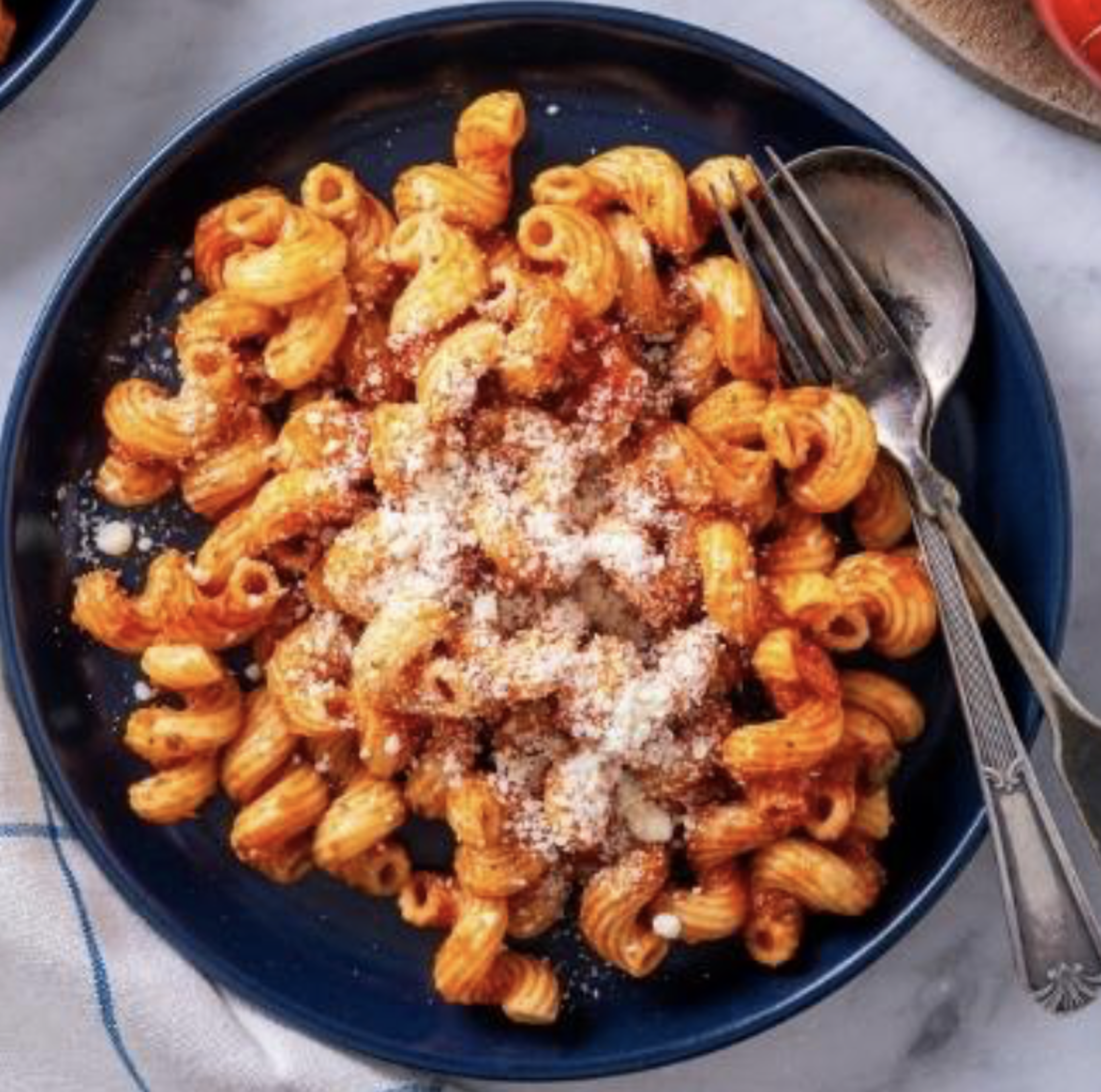 Cavatappi all'Amatriciana.