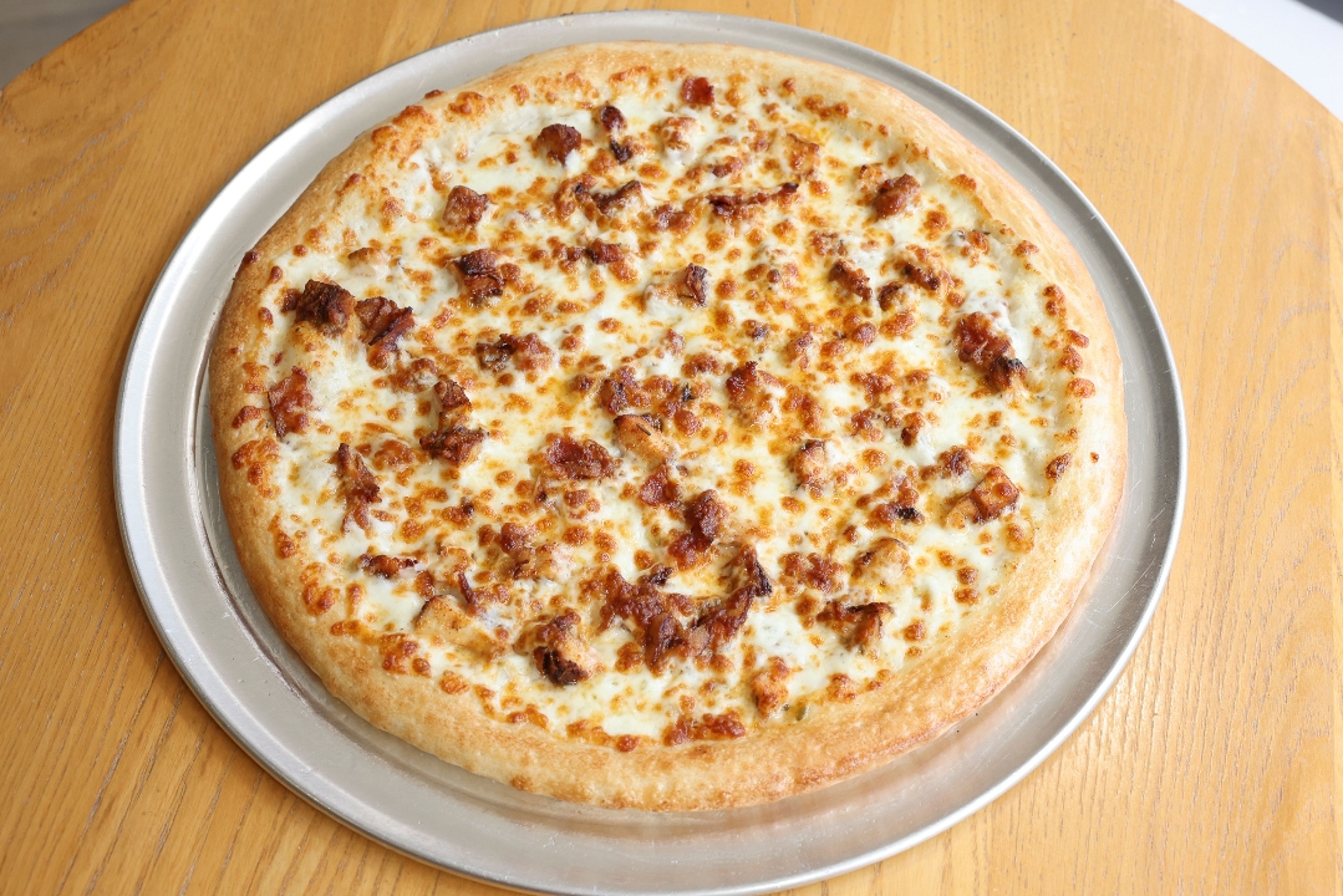 Chicken Bacon Ranch Pizza.