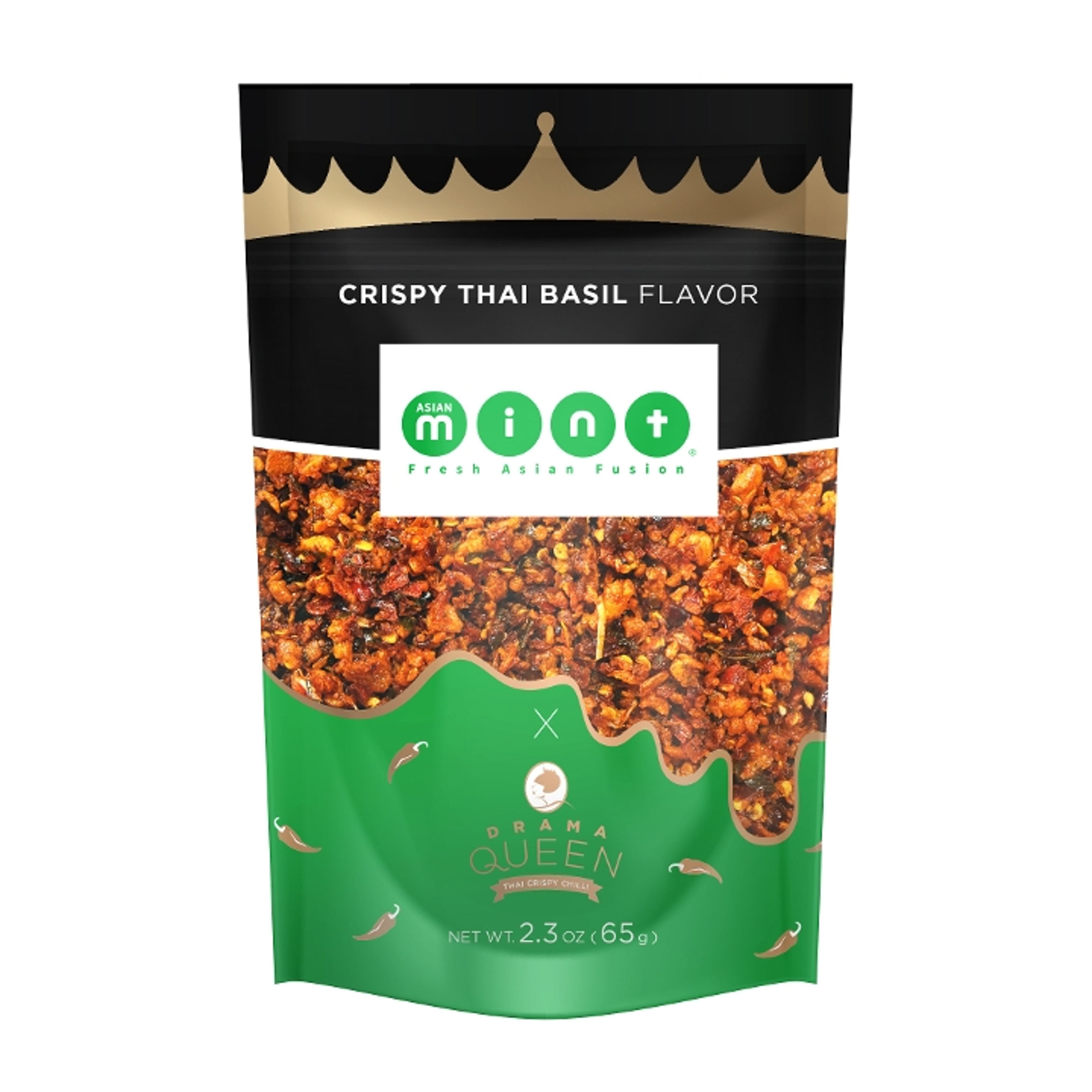 Drama Queen Basil Thai Crispy Chili *Asian Mint Exclusive*(pack) 65gm.