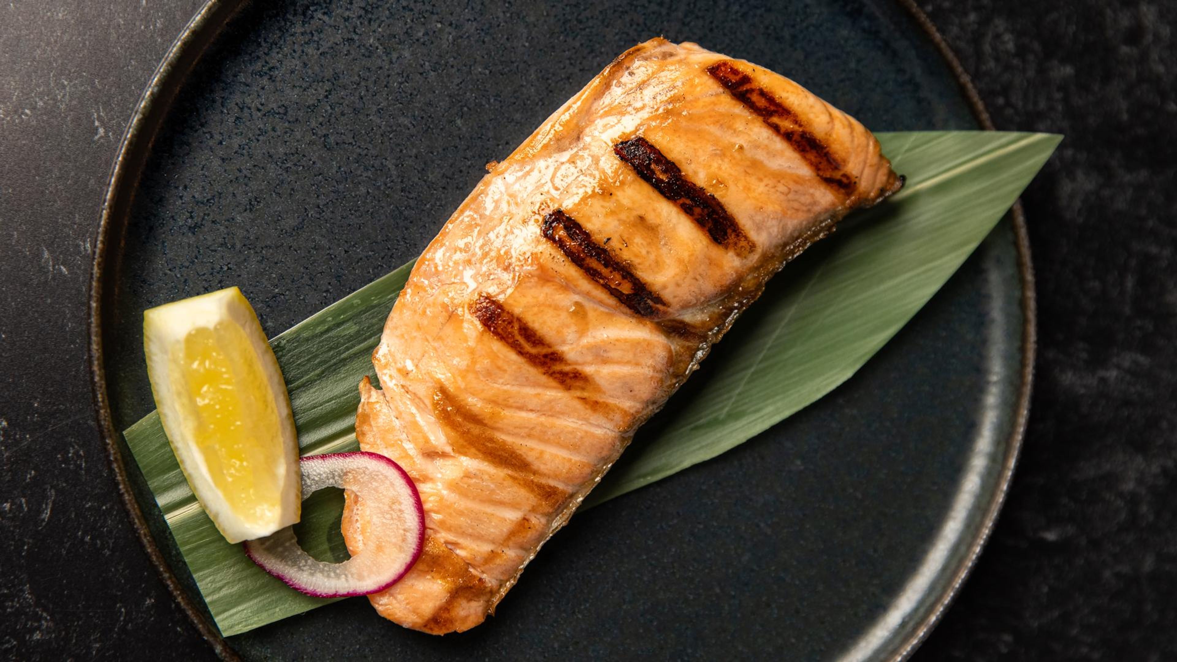 Grilled Salmon.