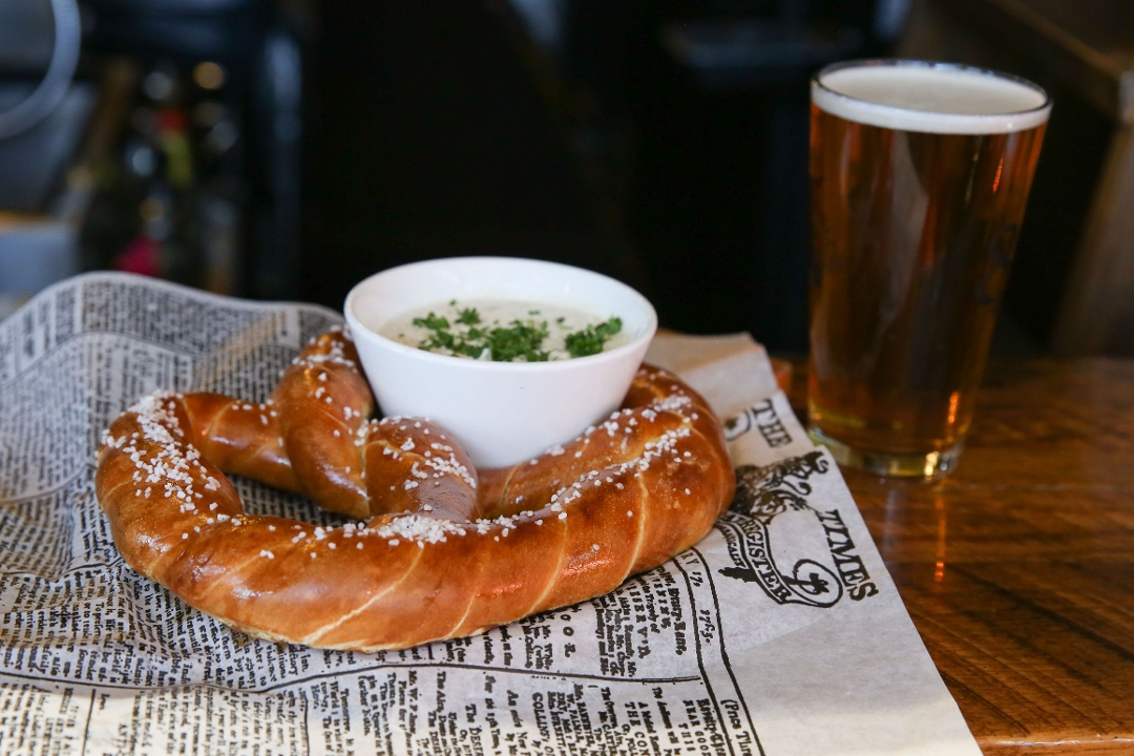 Giant German Pretzel.