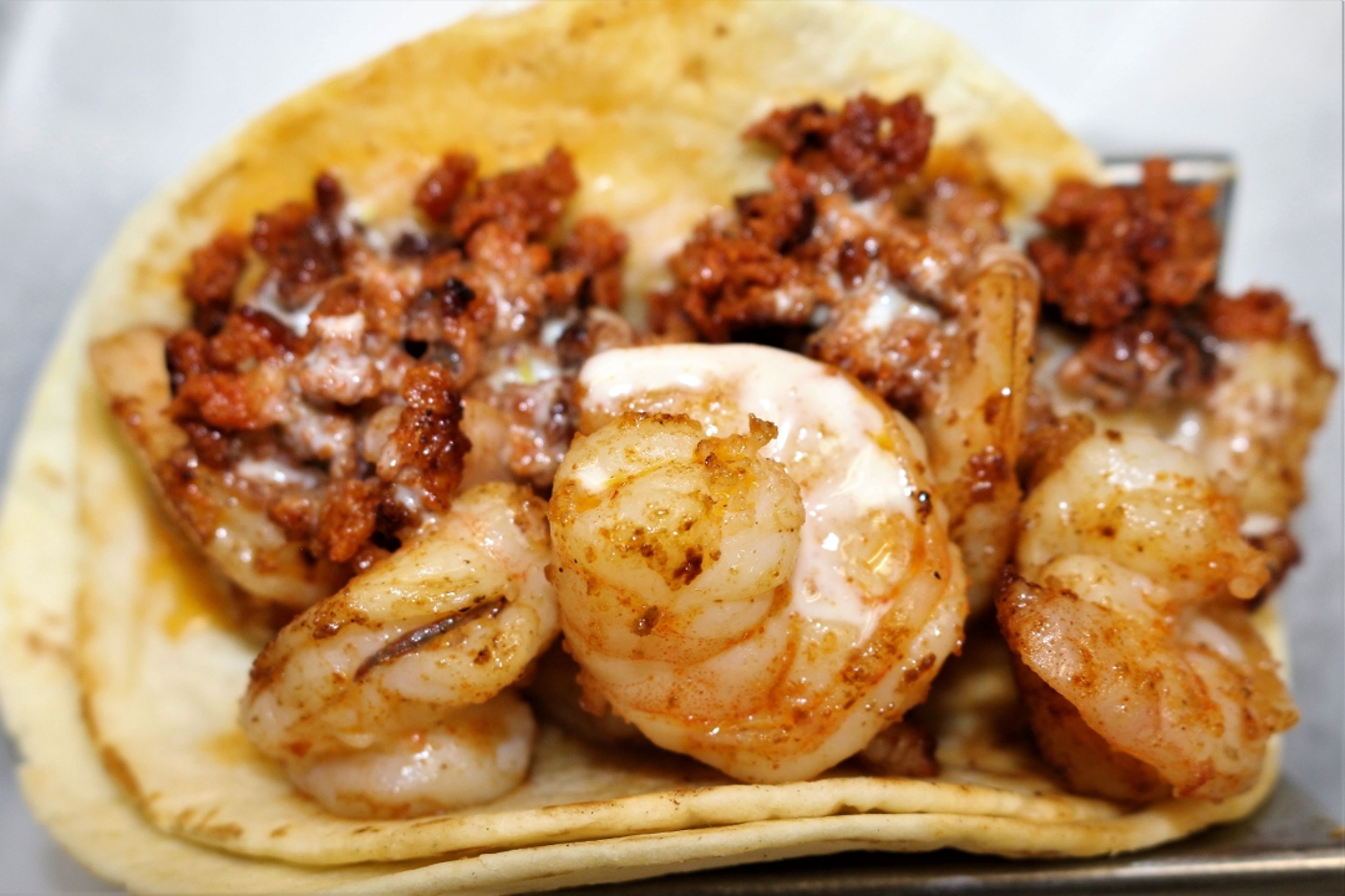 Chori Taco Shrimp.