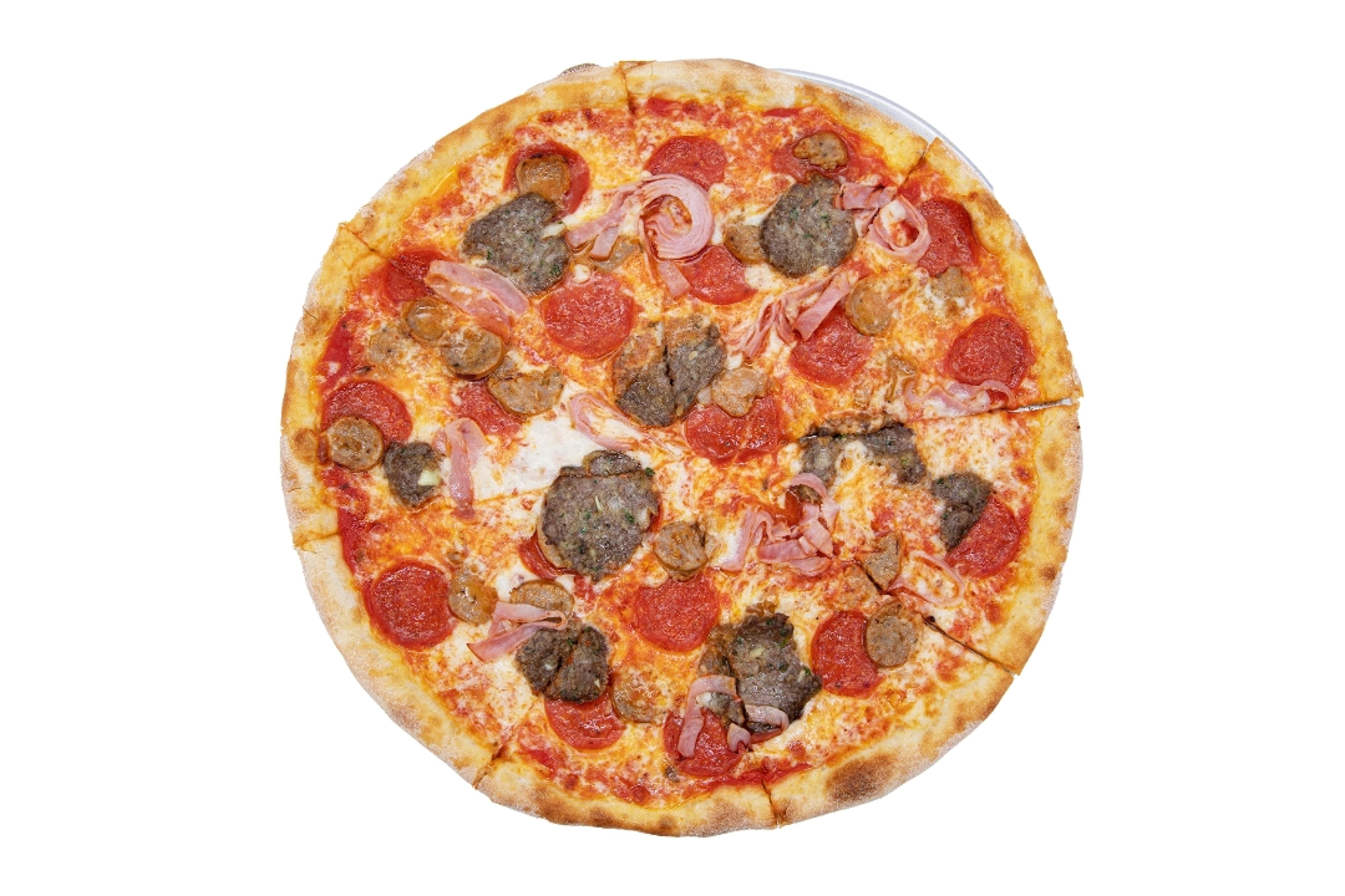 14" Meat Lovers Pizza.