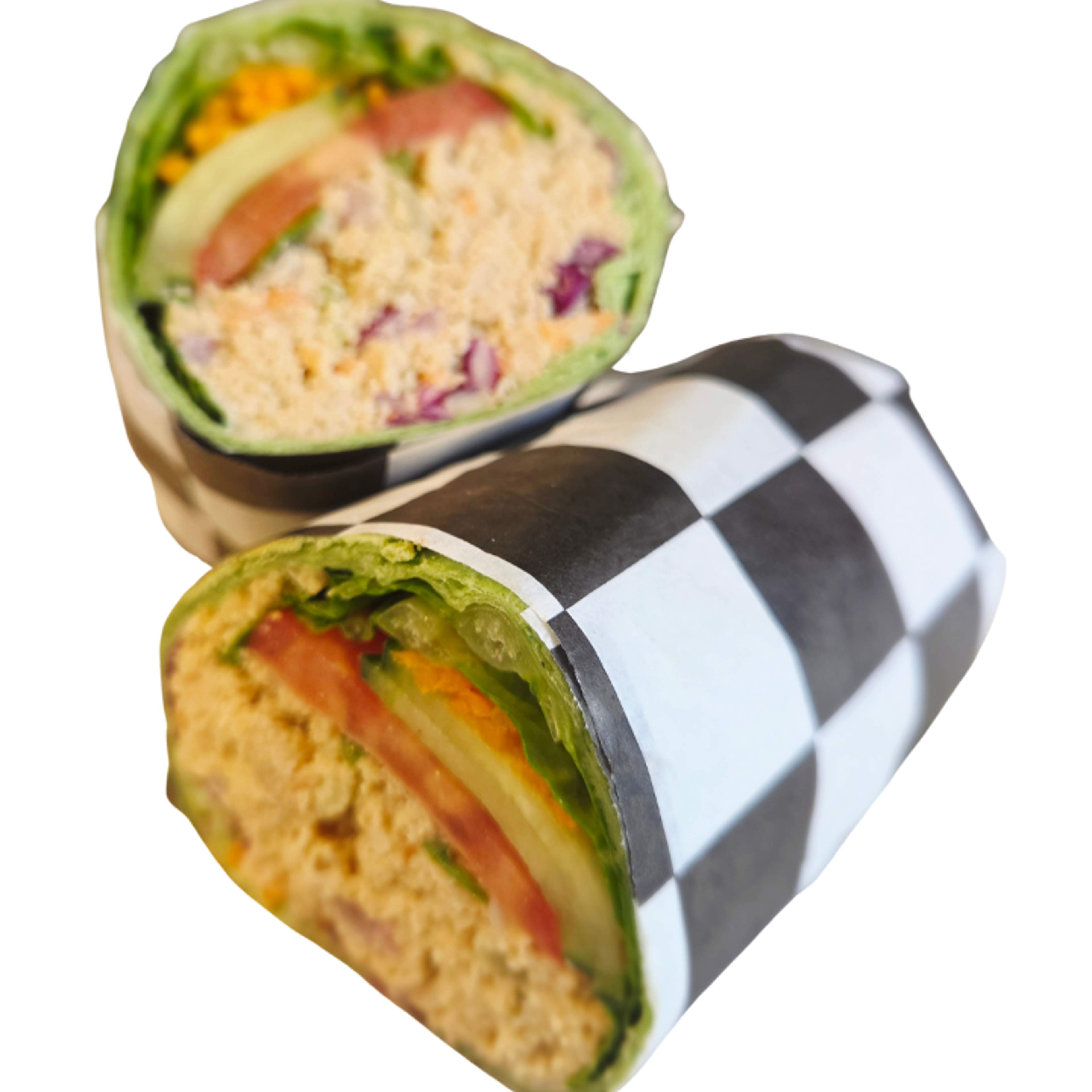 CHUNKY CHICKEN WRAP.