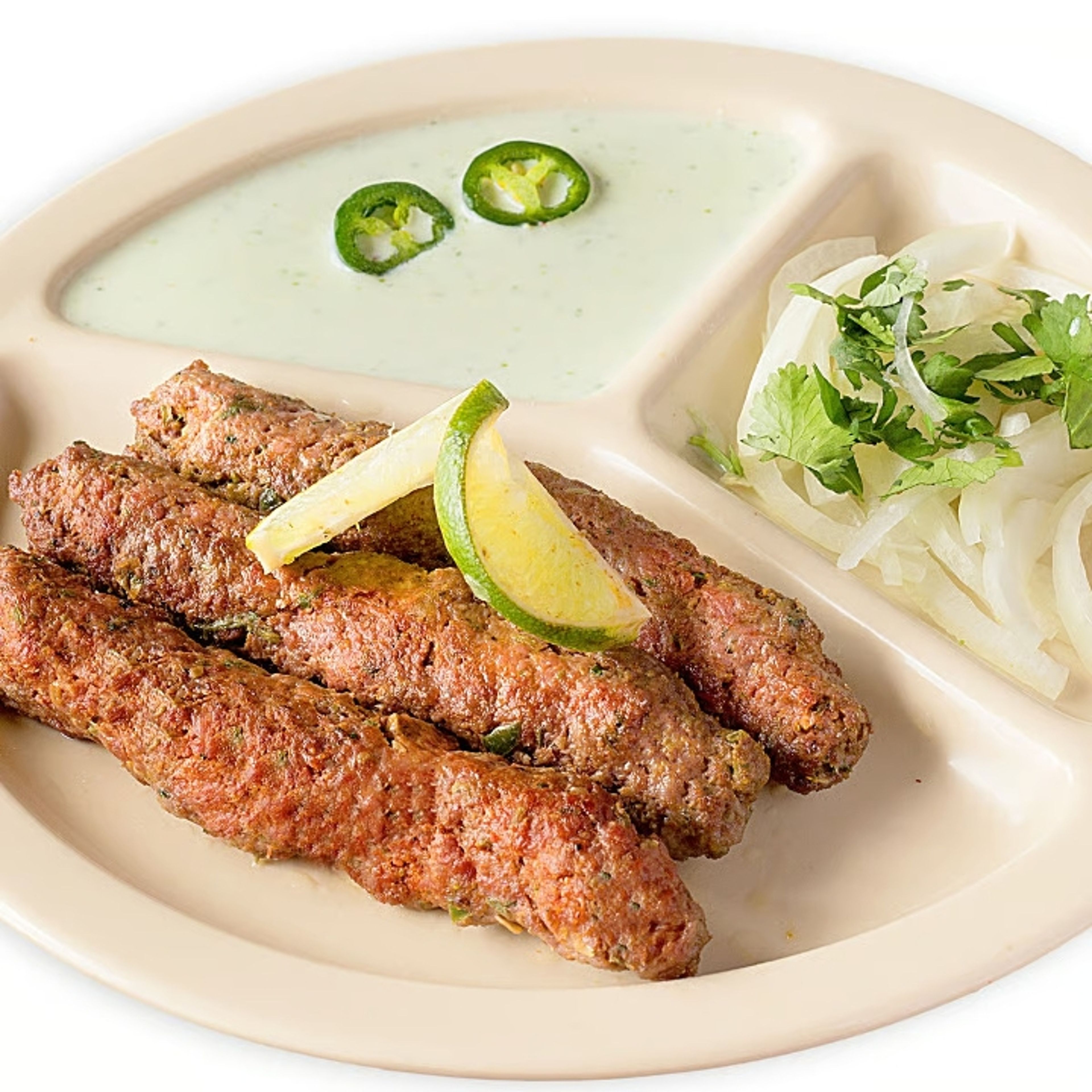 Chicken Seekh Kabob**.