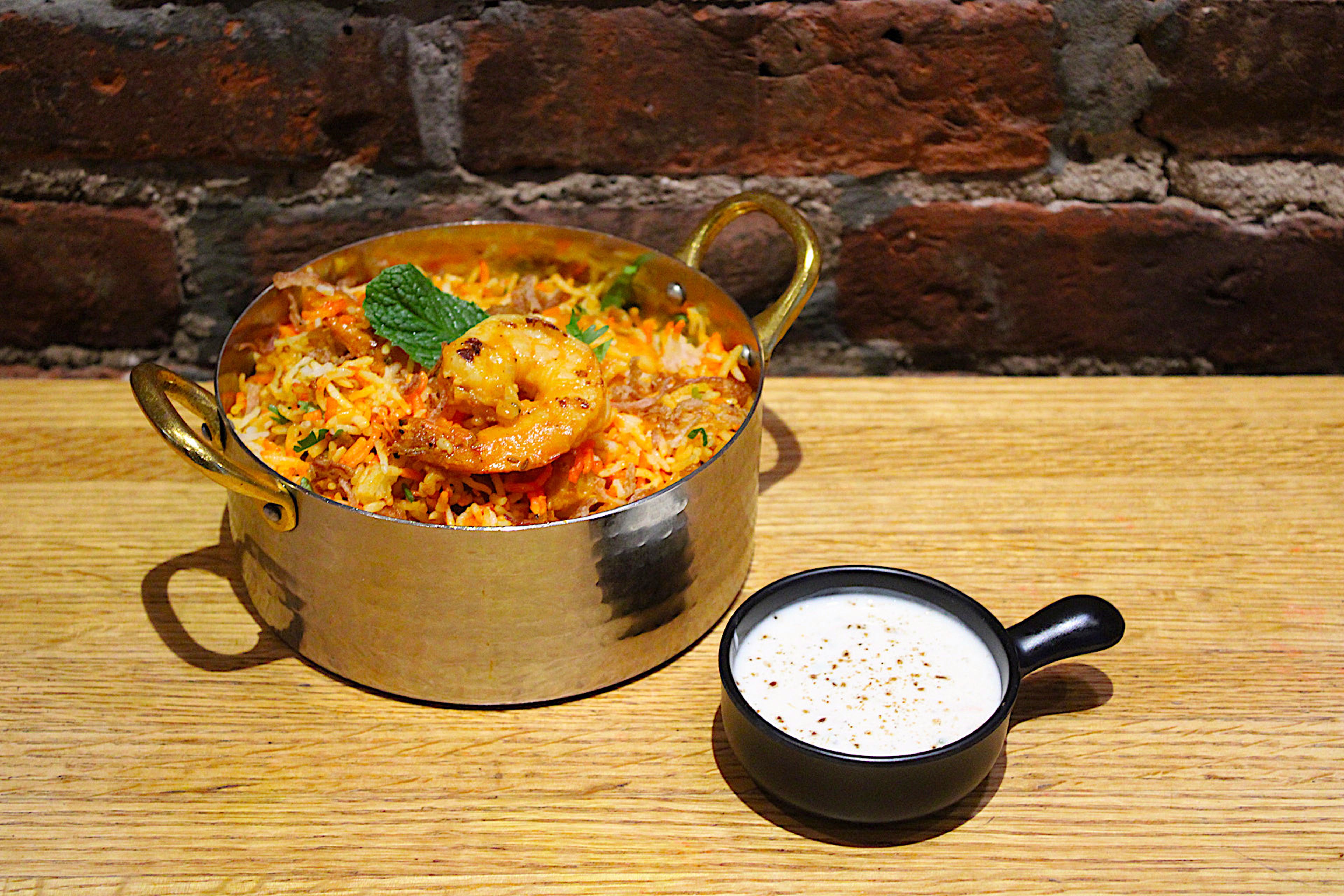 Shrimp Biryani.