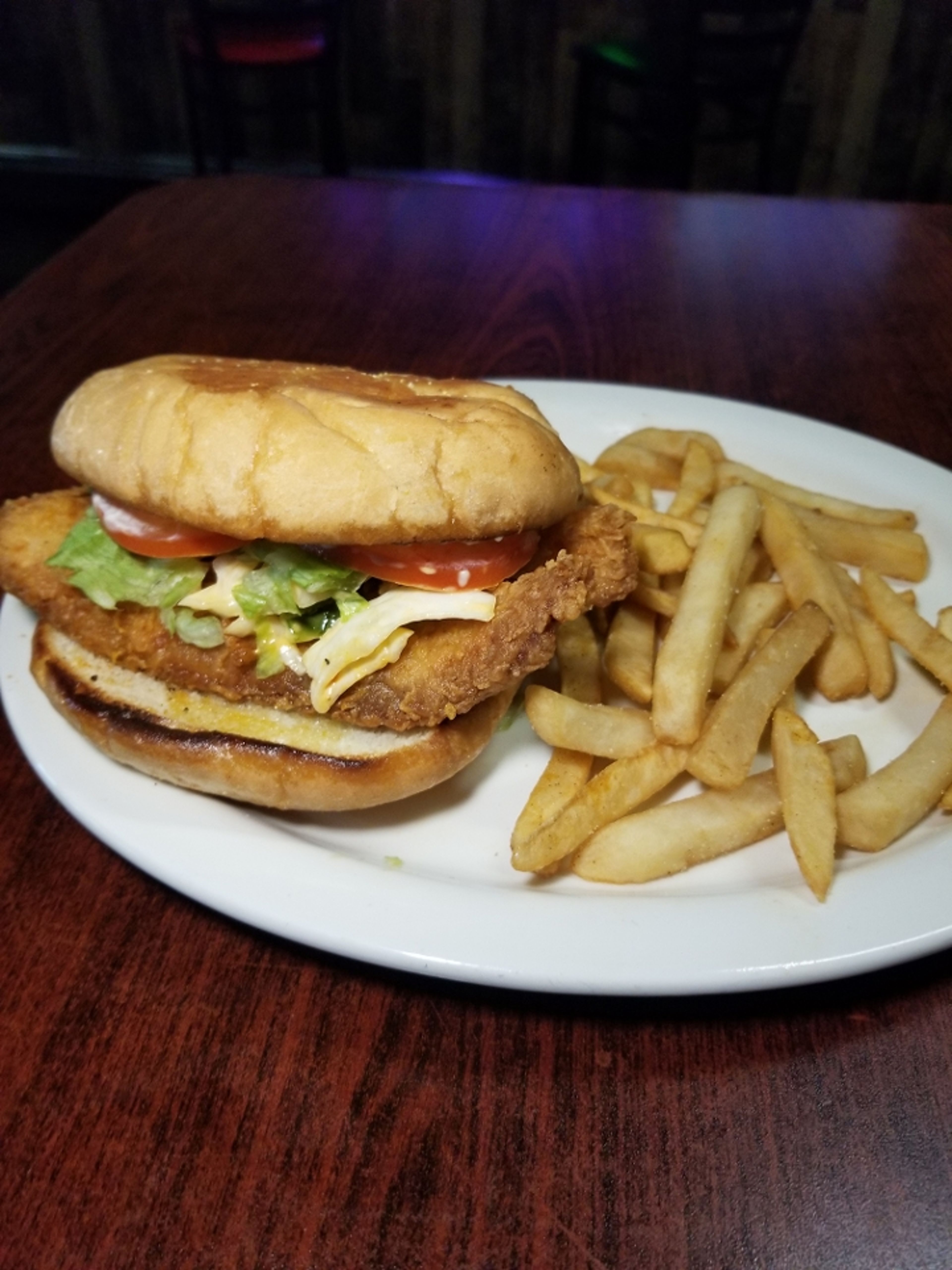Cajun Fish Sandwich.