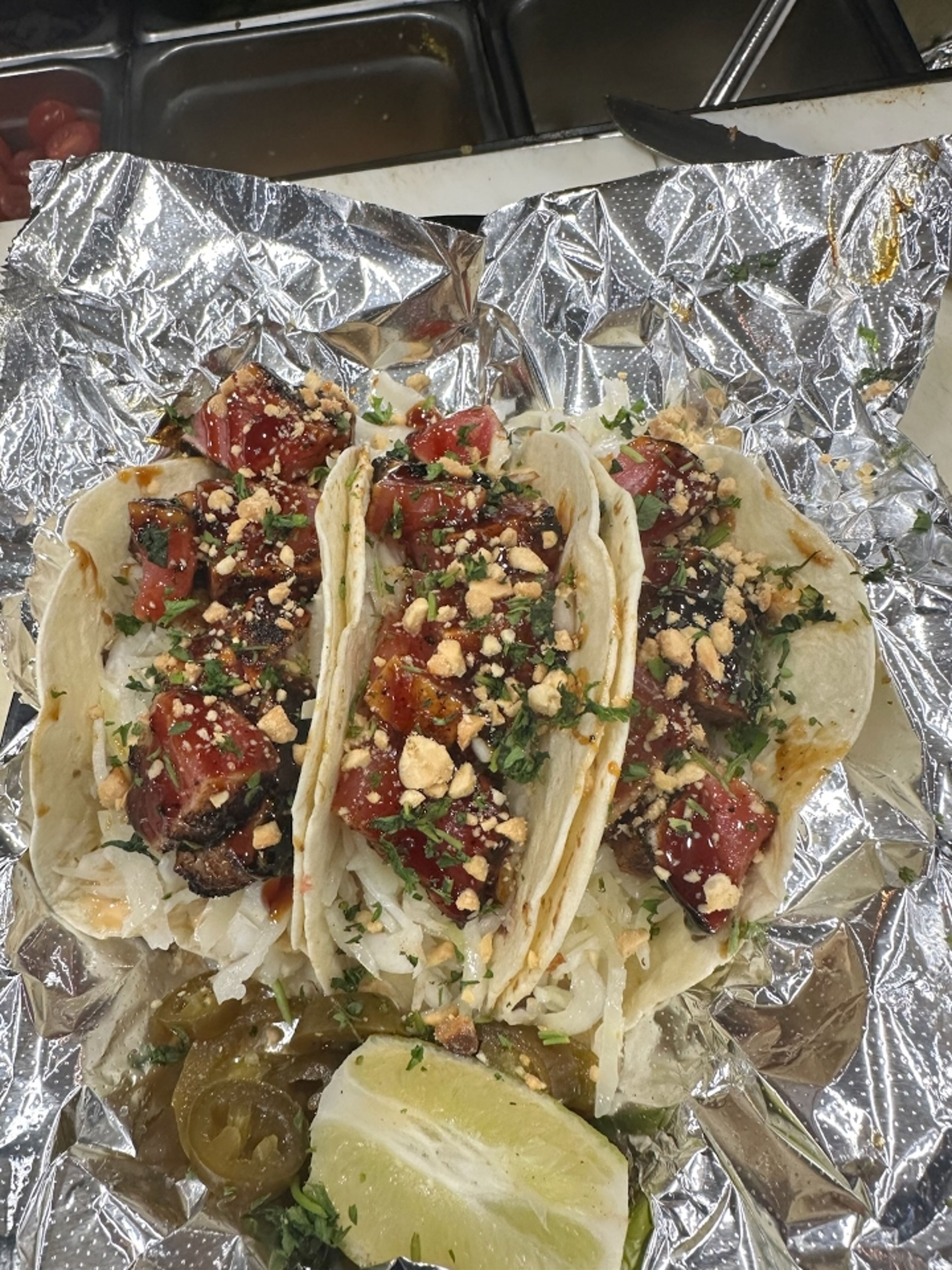 Blackened Tuna Taco.