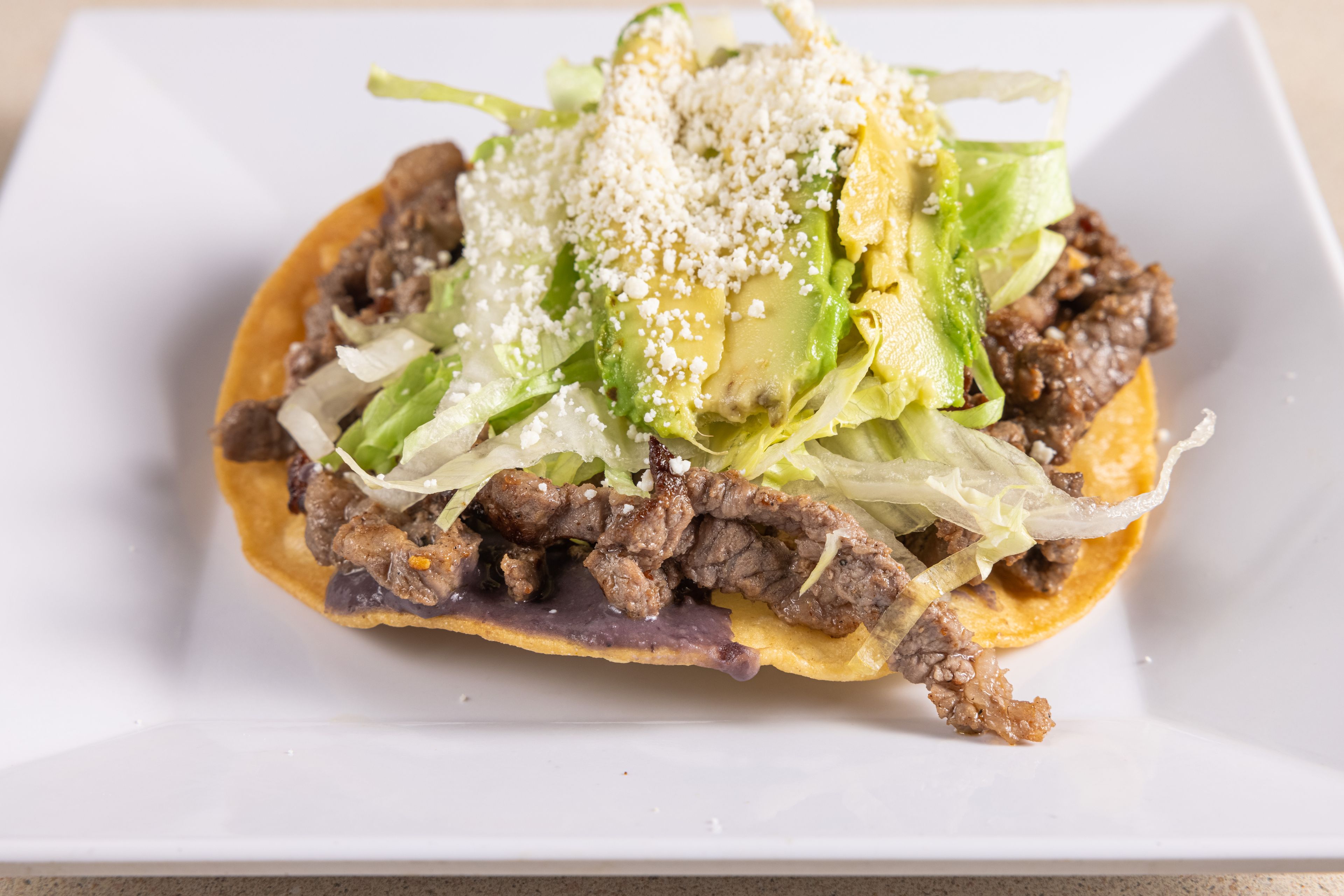Steak Tostada.