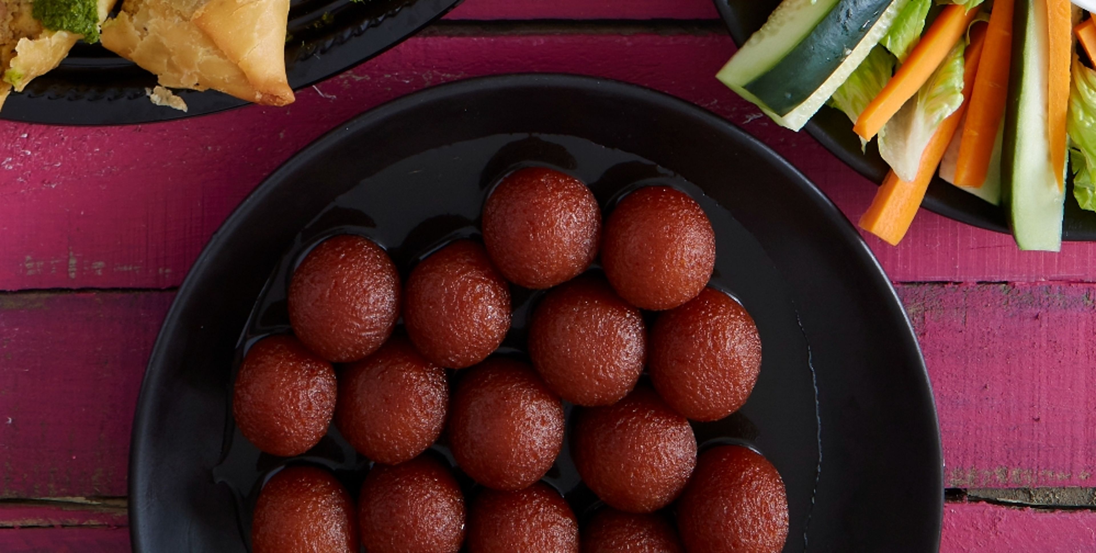 Gulab Jamun Platter.