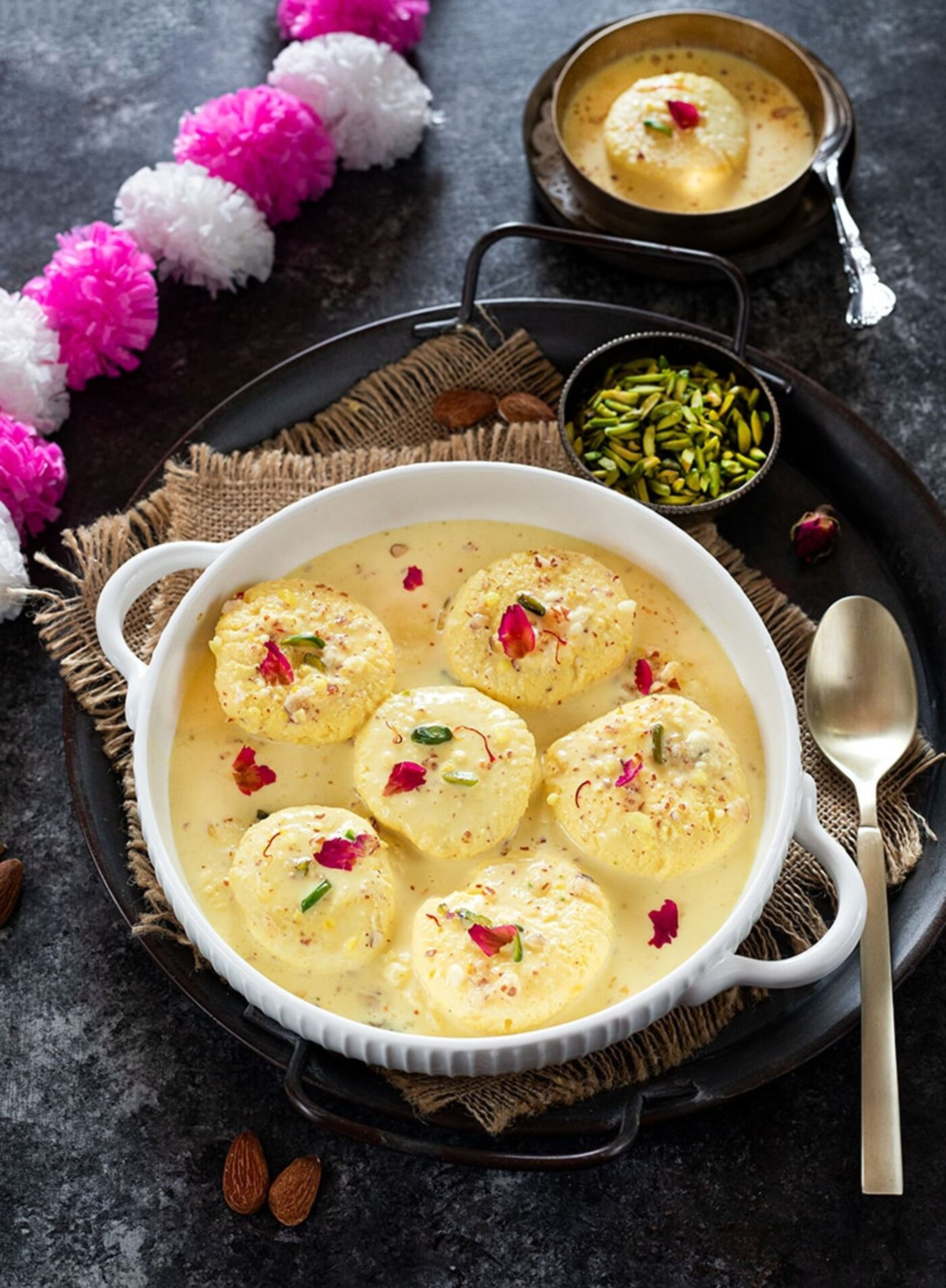 Rasmalai ( 4 PCS ) * Diwali Special *.