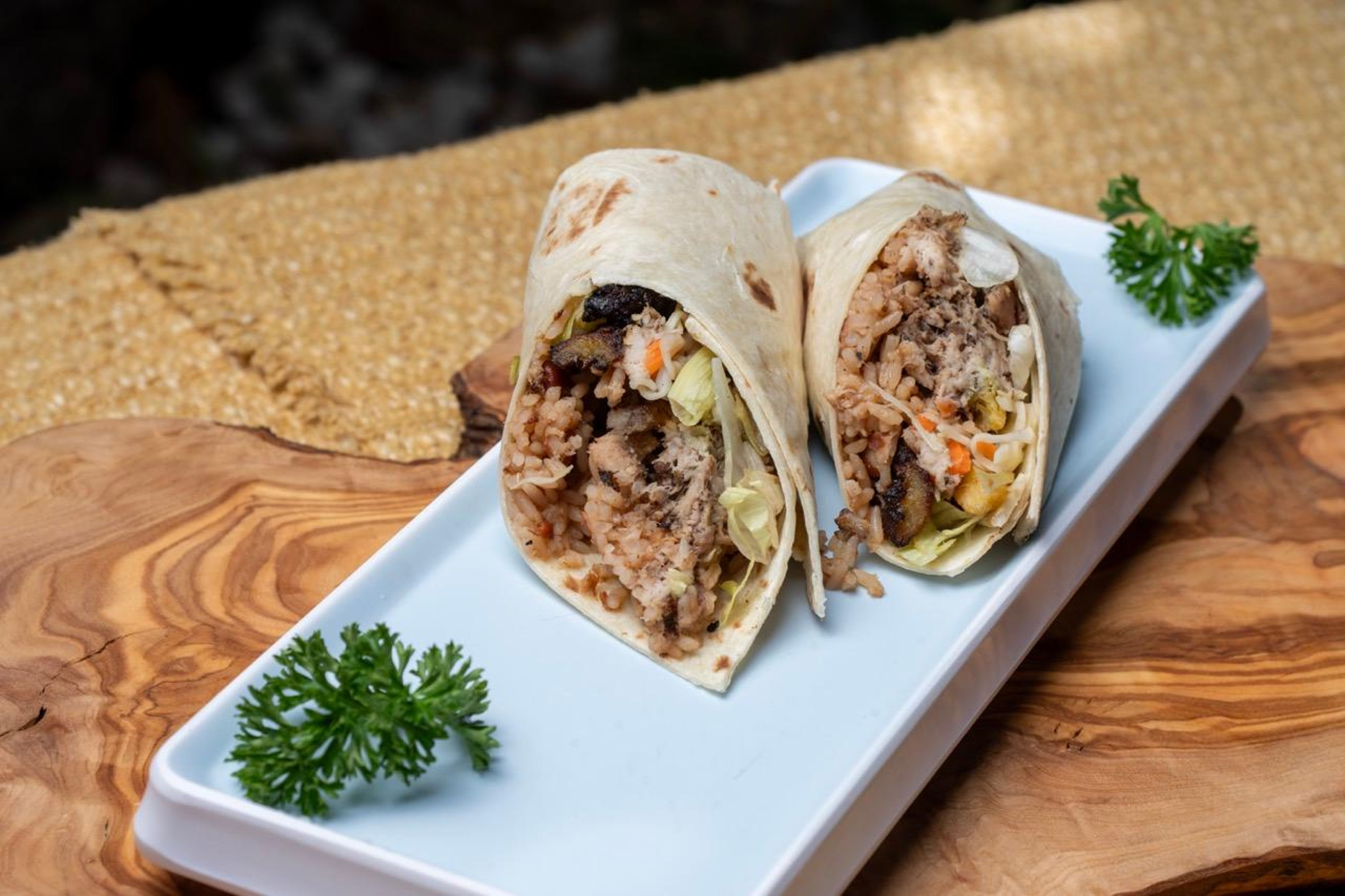 Jerk Chicken Wrap.