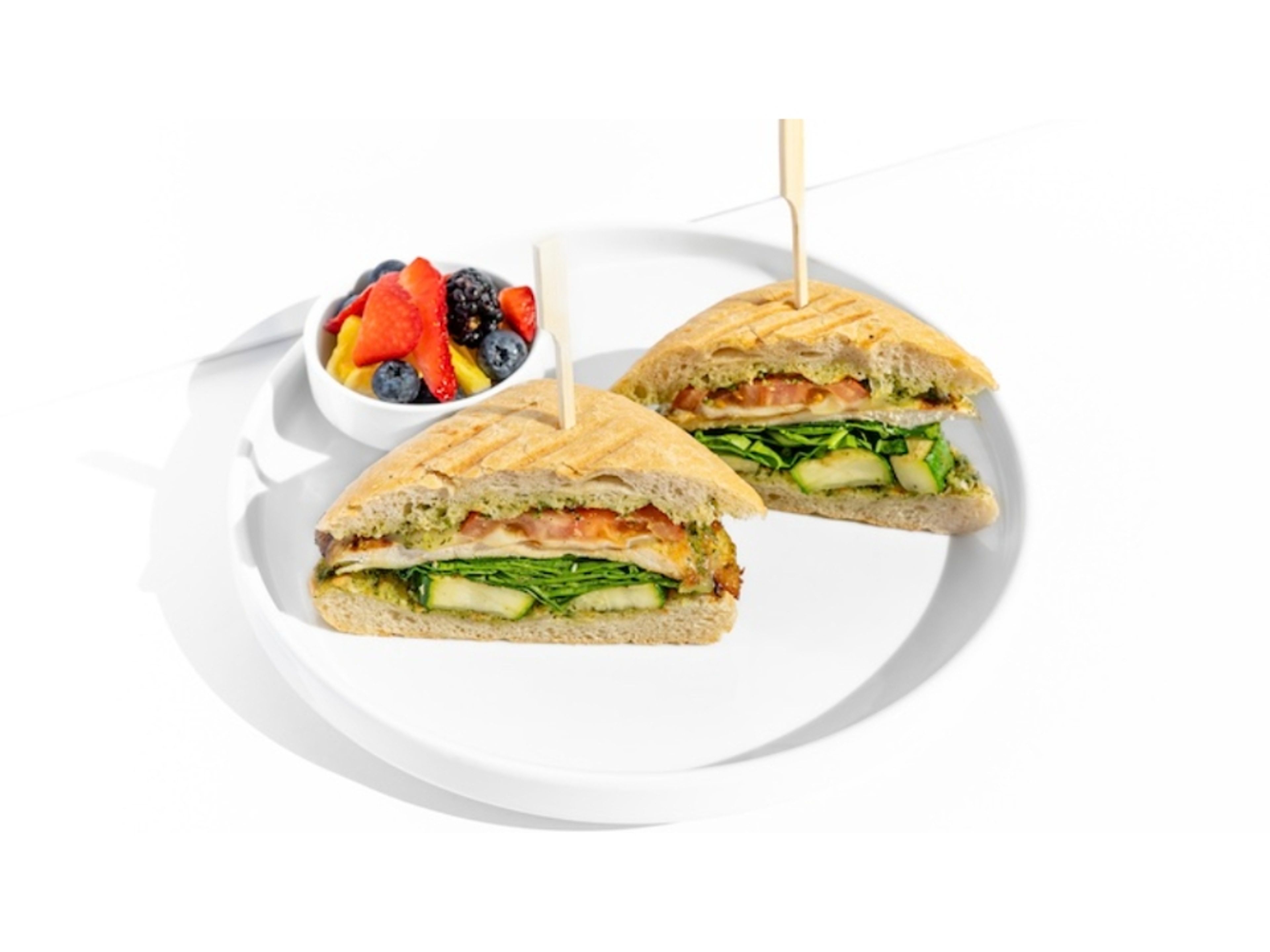 PESTO CHICKEN SANDWICH.