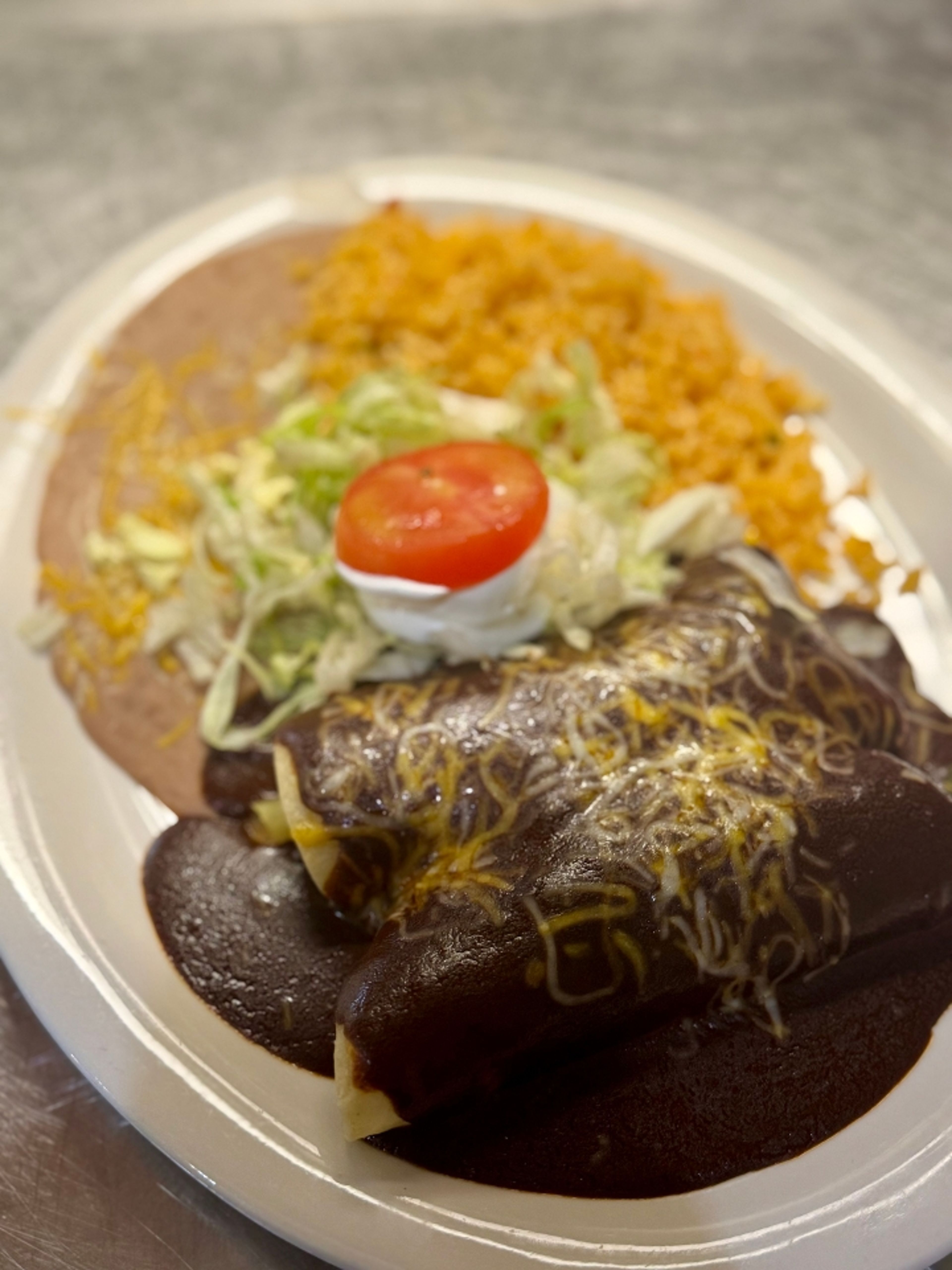 Enchiladas Poblanas.