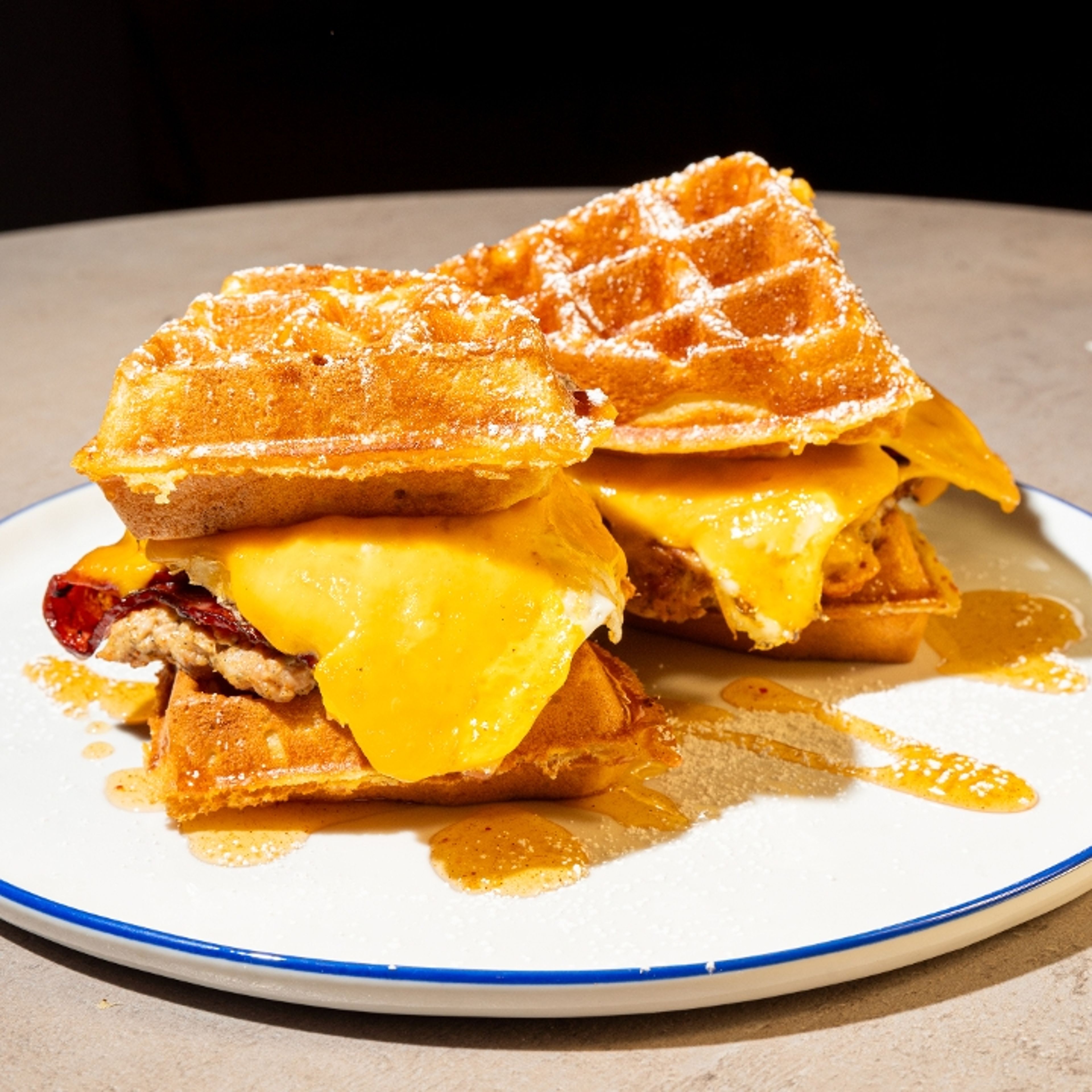 Brekkie Waffle Sliders.
