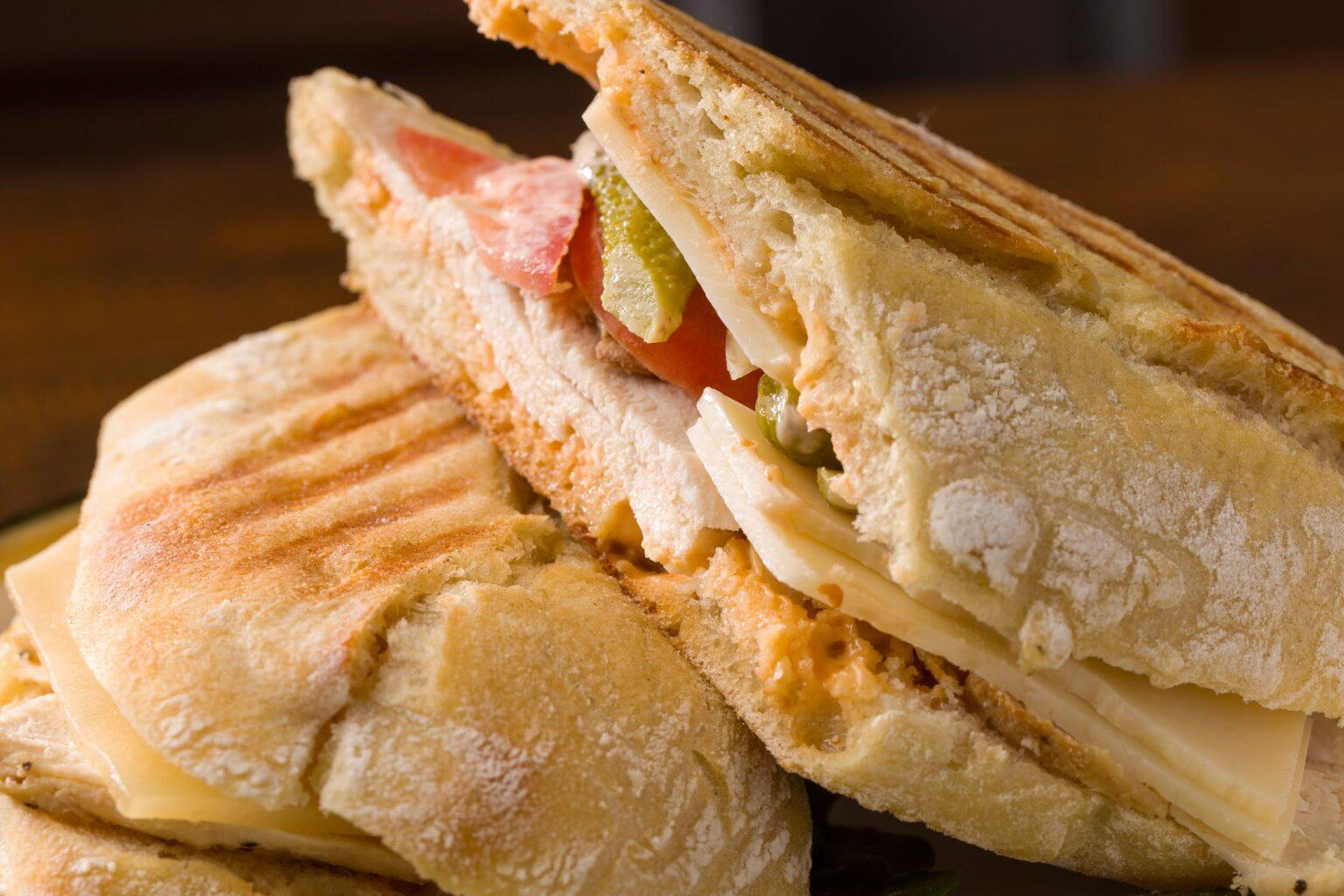 Spicy Garlic Chicken Panini.
