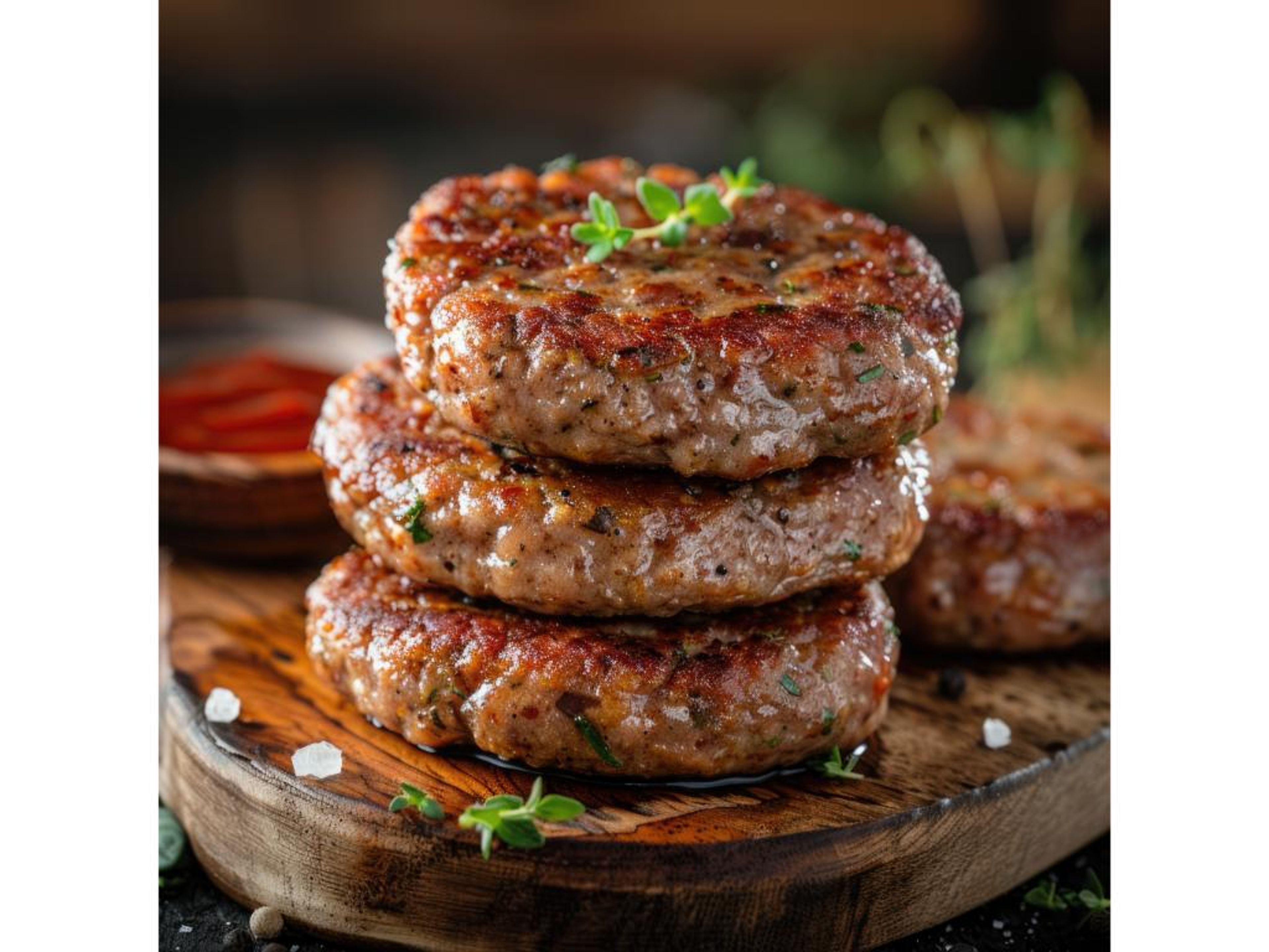 Homemade Chicken Sausage.