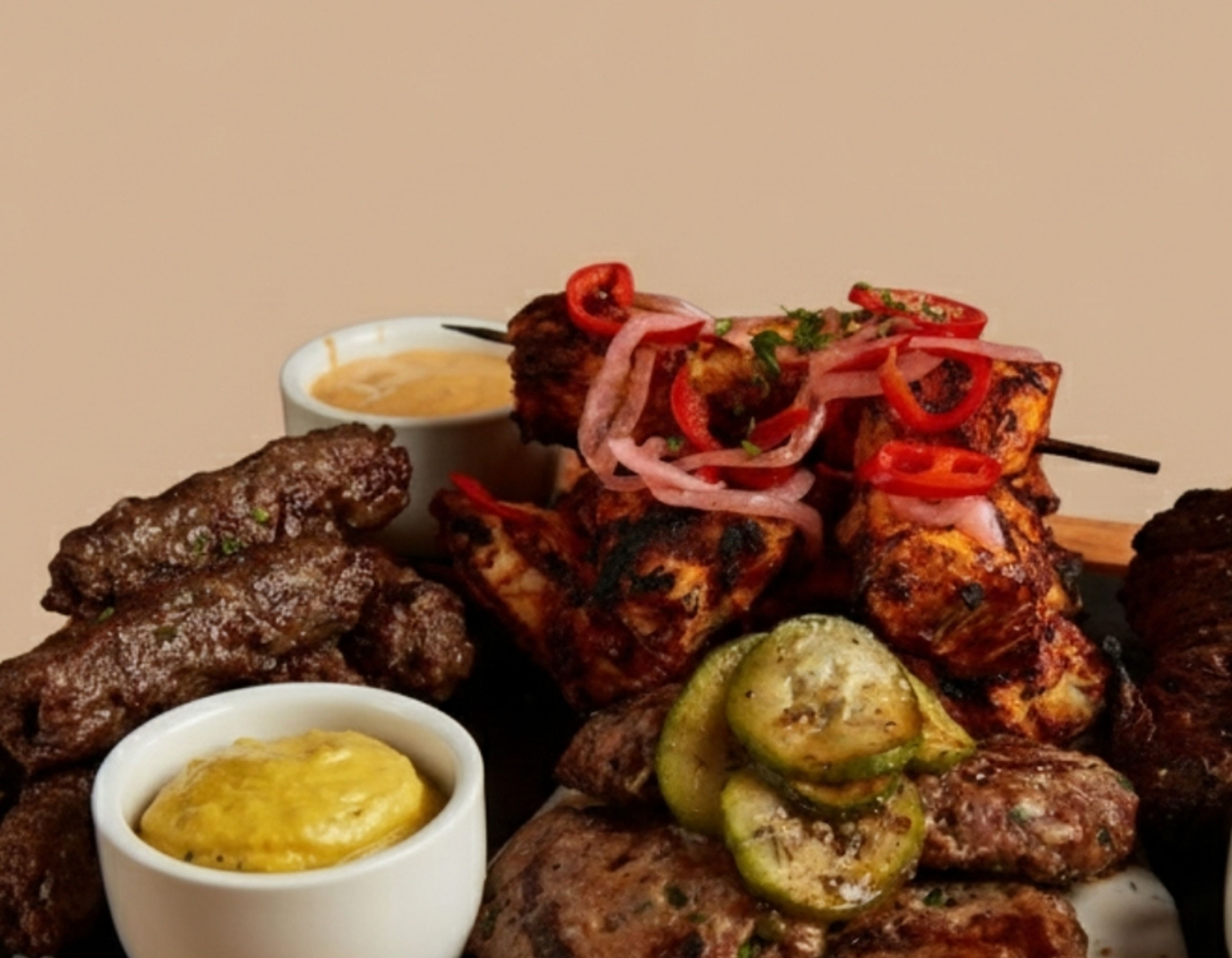 Grilled Mixed Meat Platter.