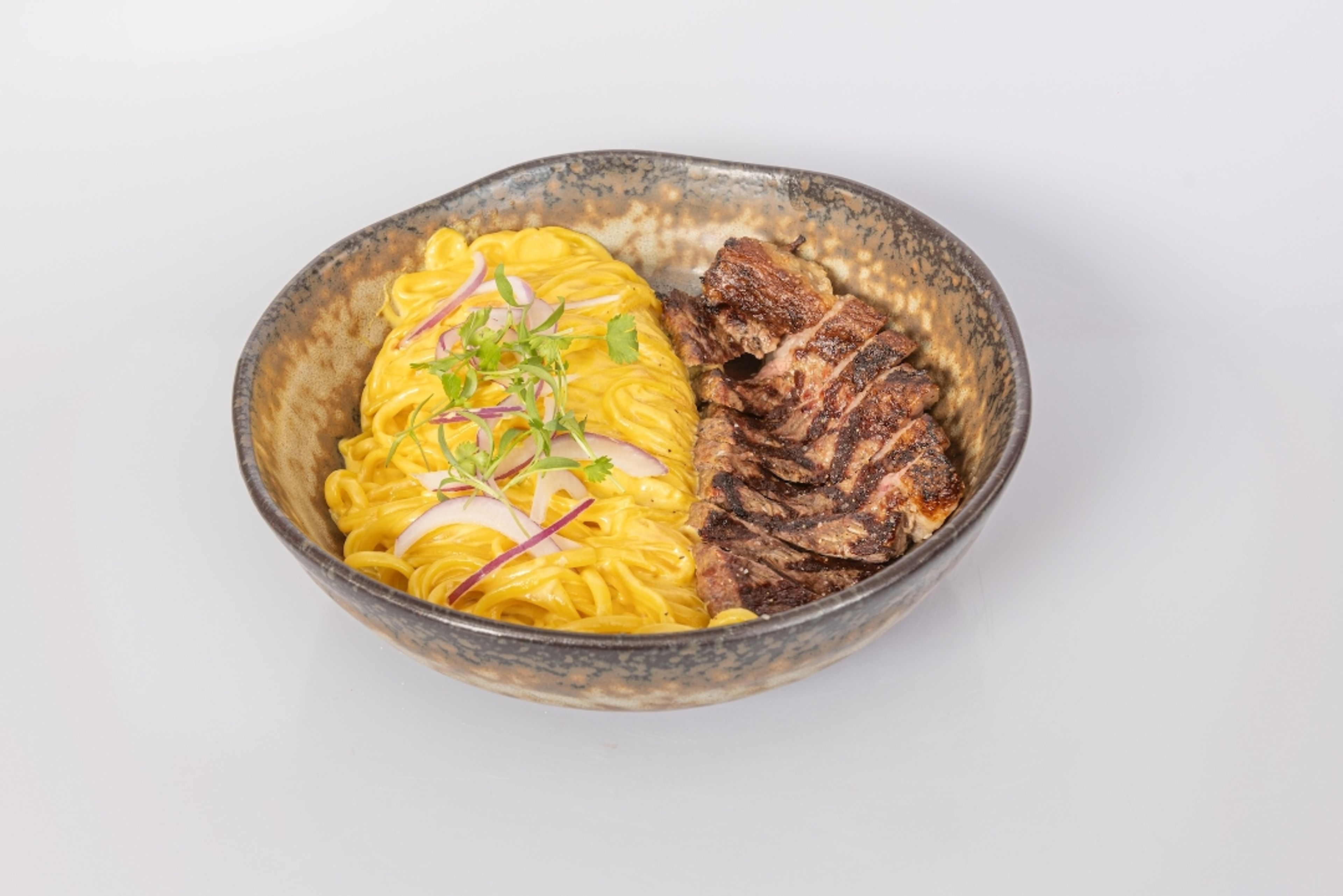 LS PICANHA HUANCAINA NOODLES.