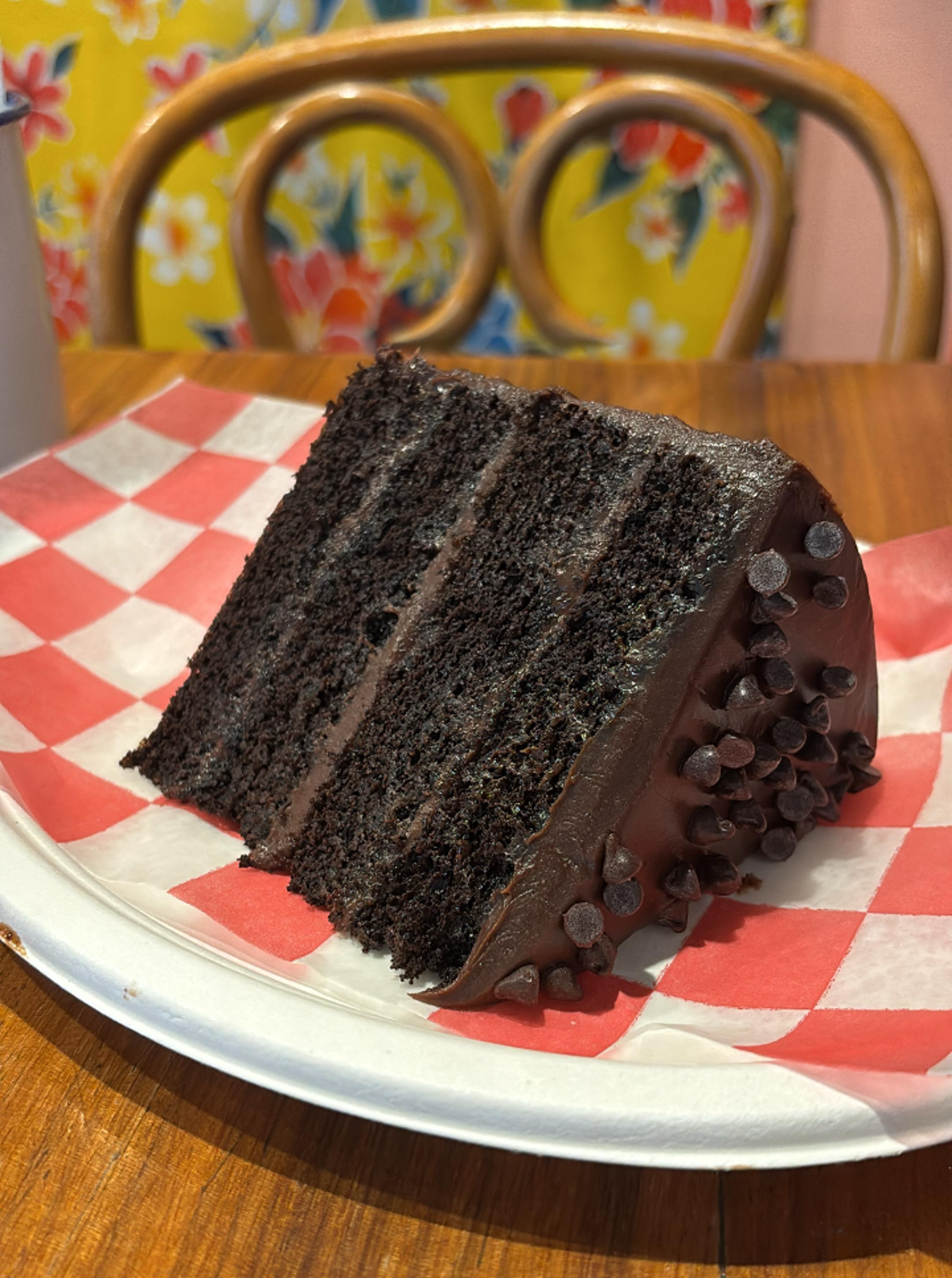 Chocolate Cake Slice.