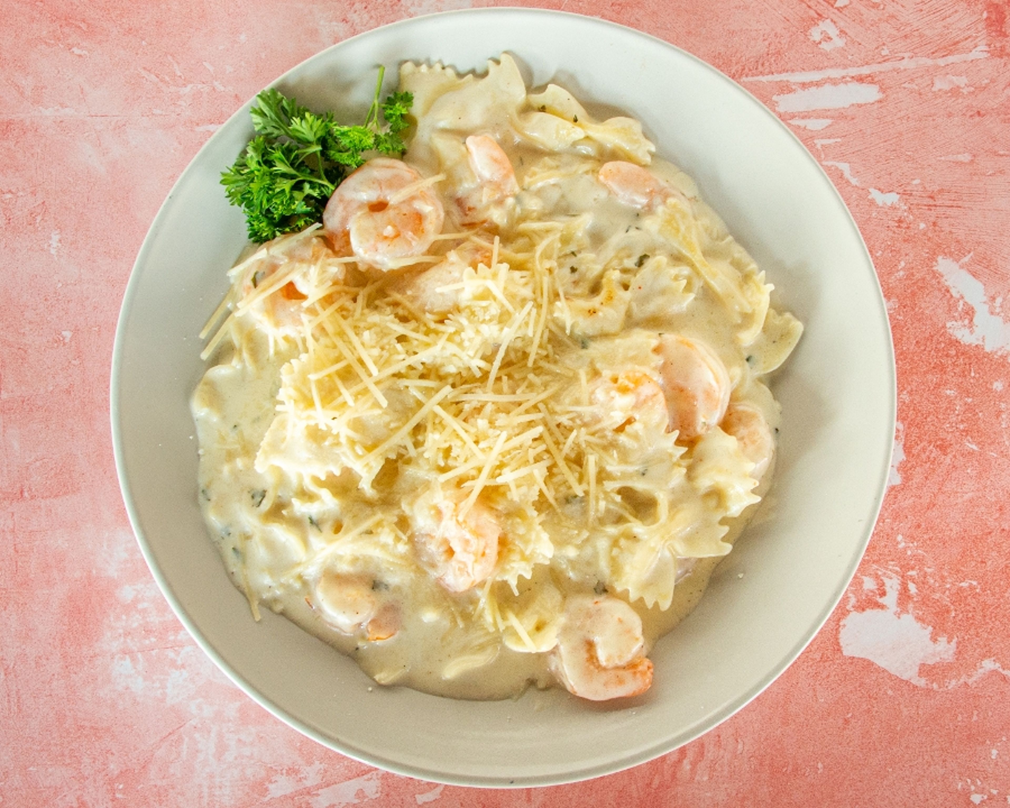 Shrimp Alfredo.