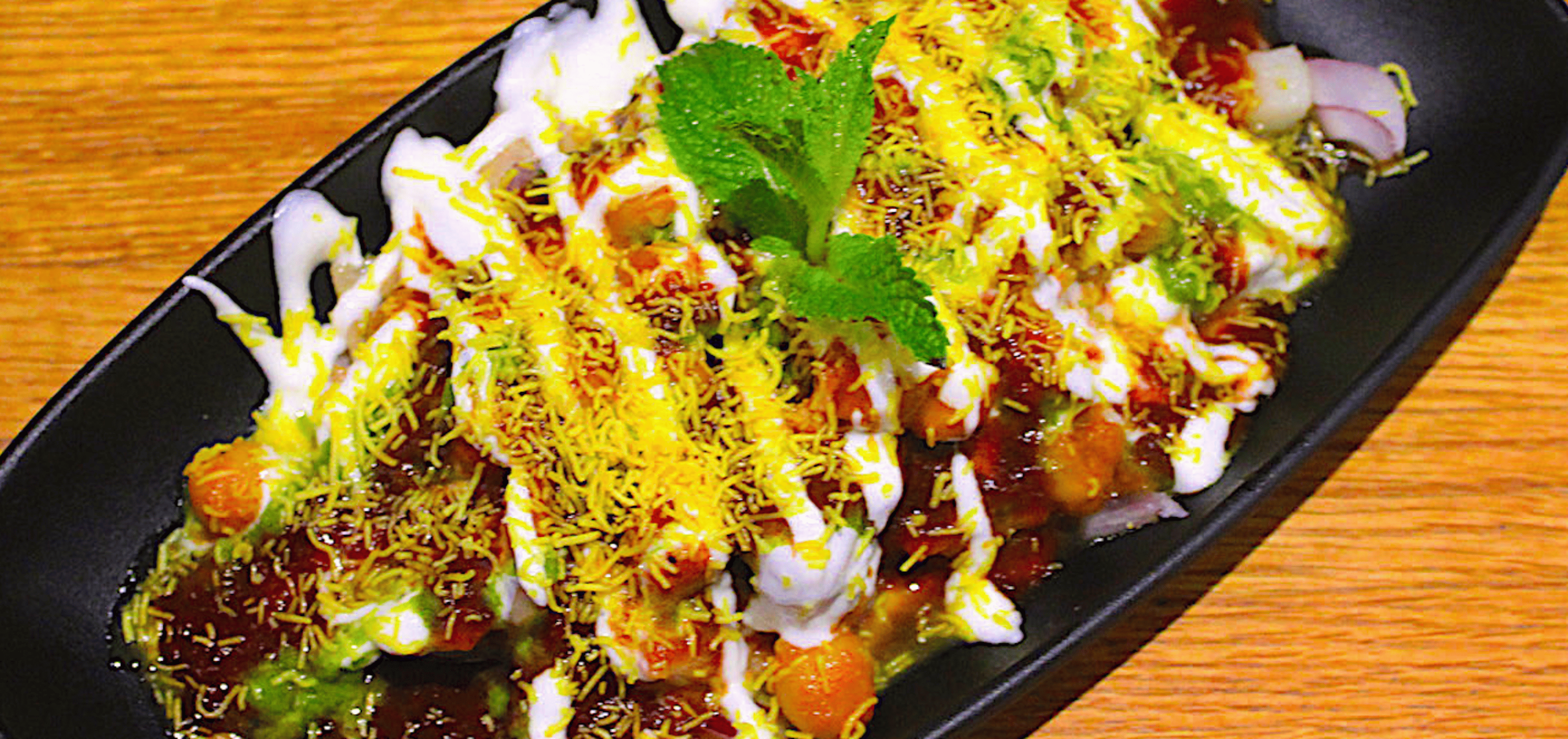 Aloo Tikki Chaat.