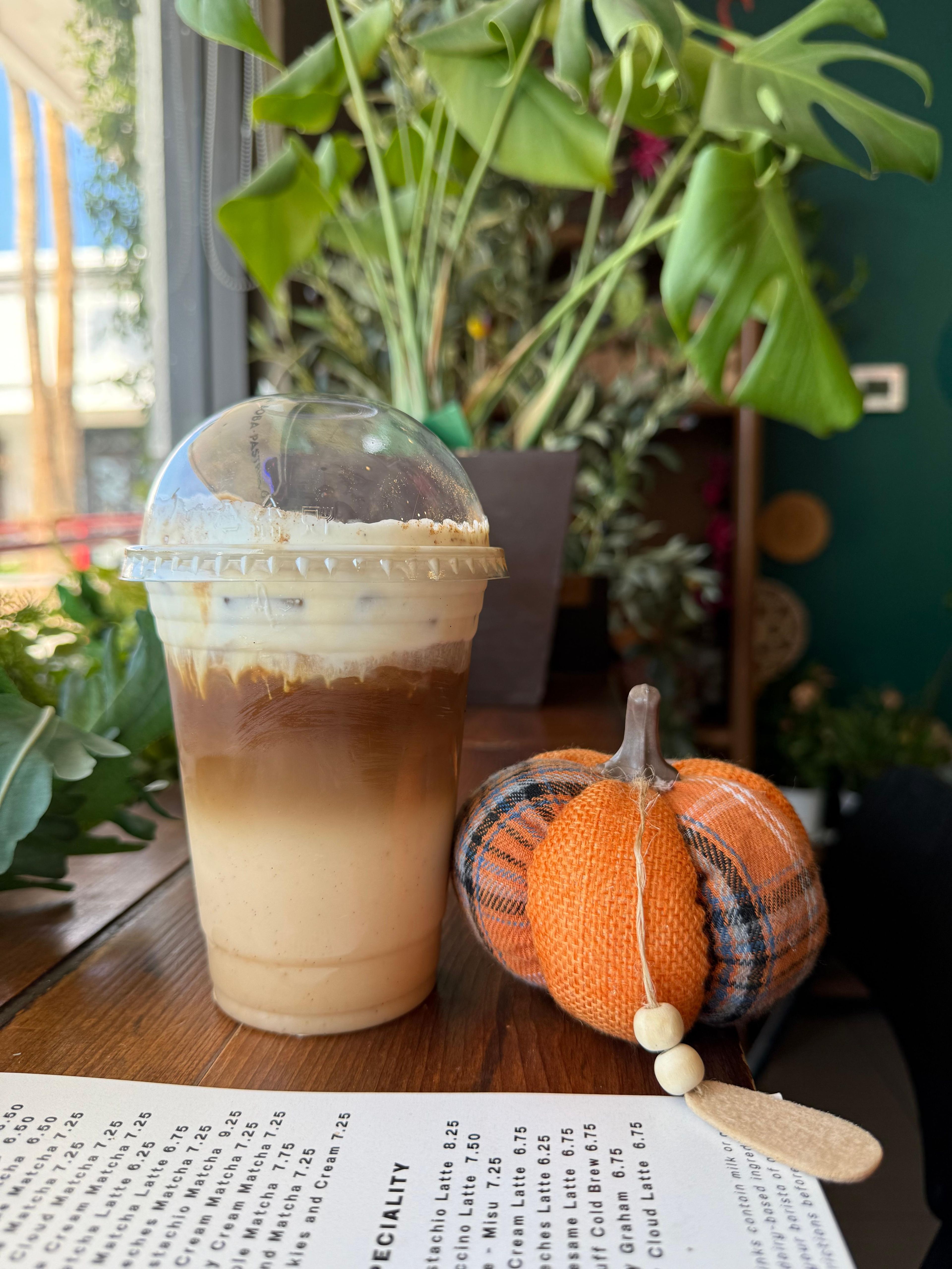 PUMPKIN SPICE LATTE.