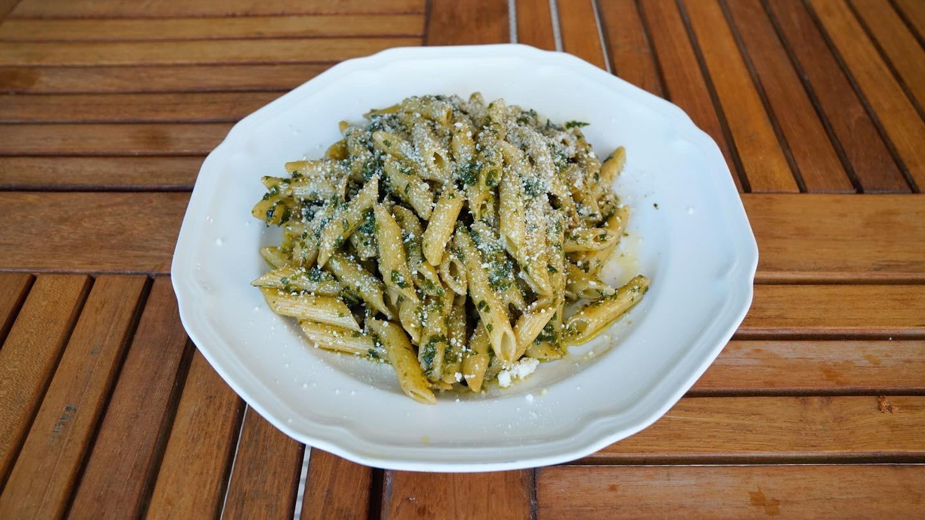 Penne Pesto.