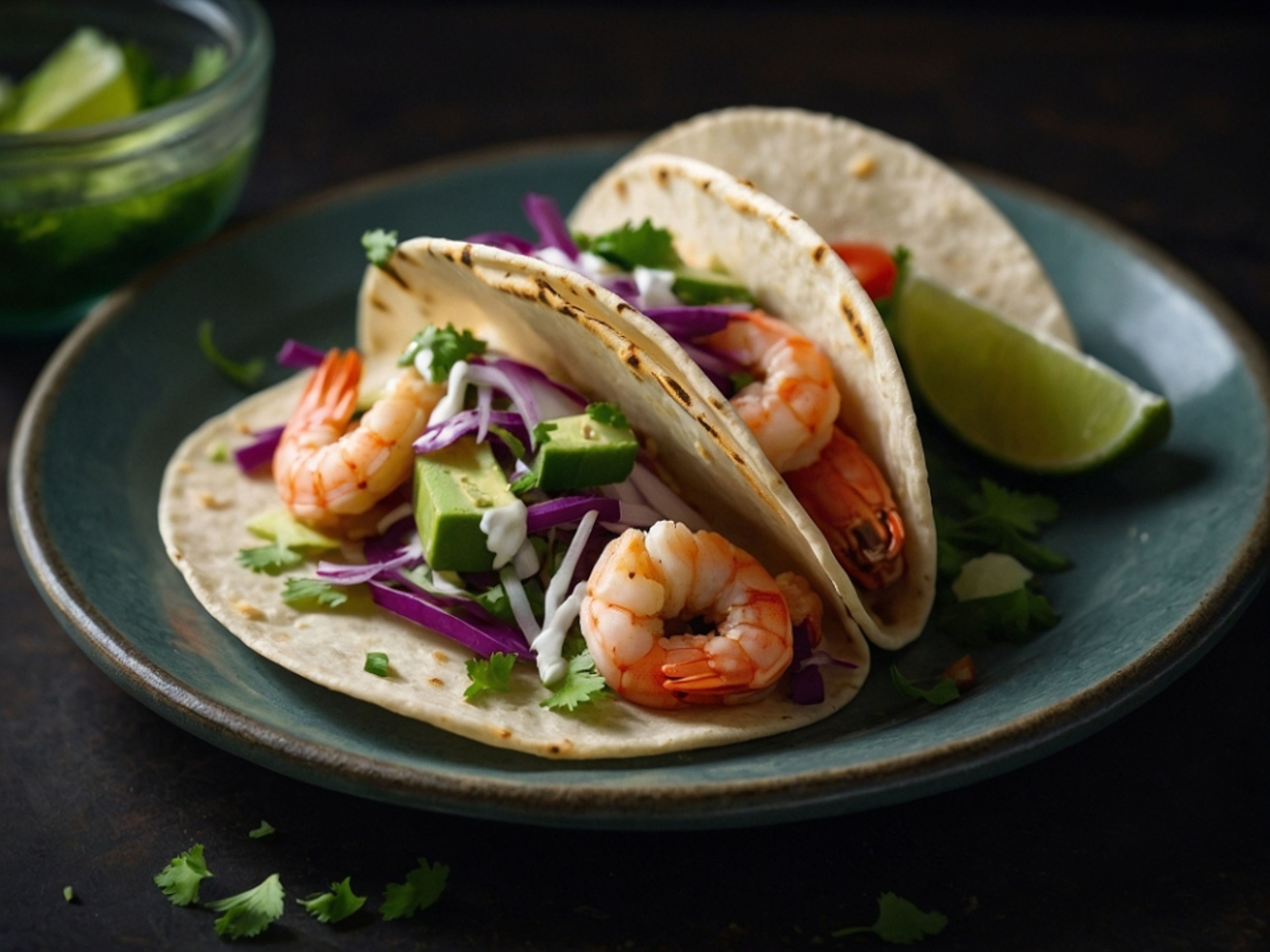 Fried Shrimp Tacos (Online).