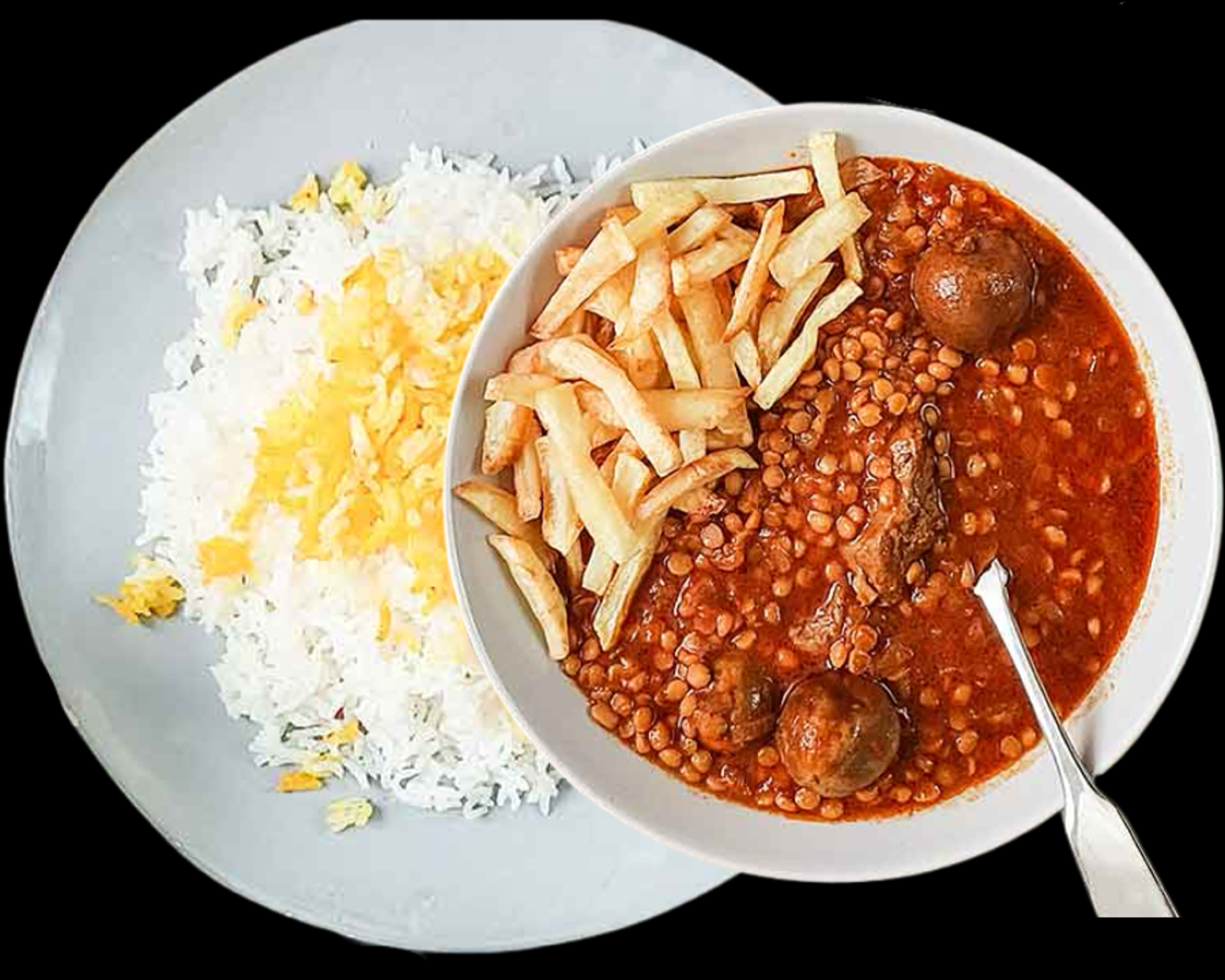 Gheymeh Stew Plate (خورشت قیمه).