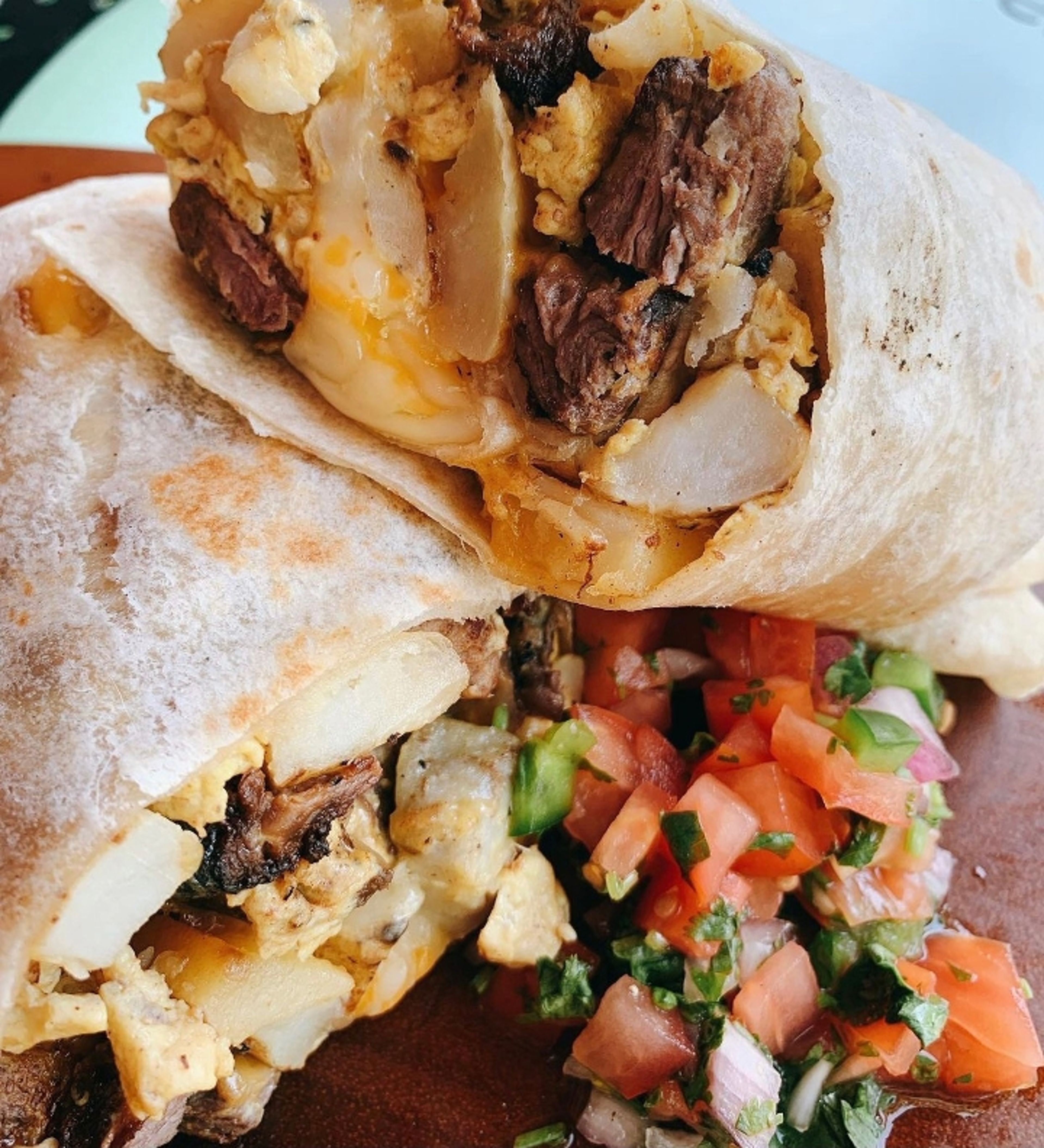 Steak Breakfast Burrito.