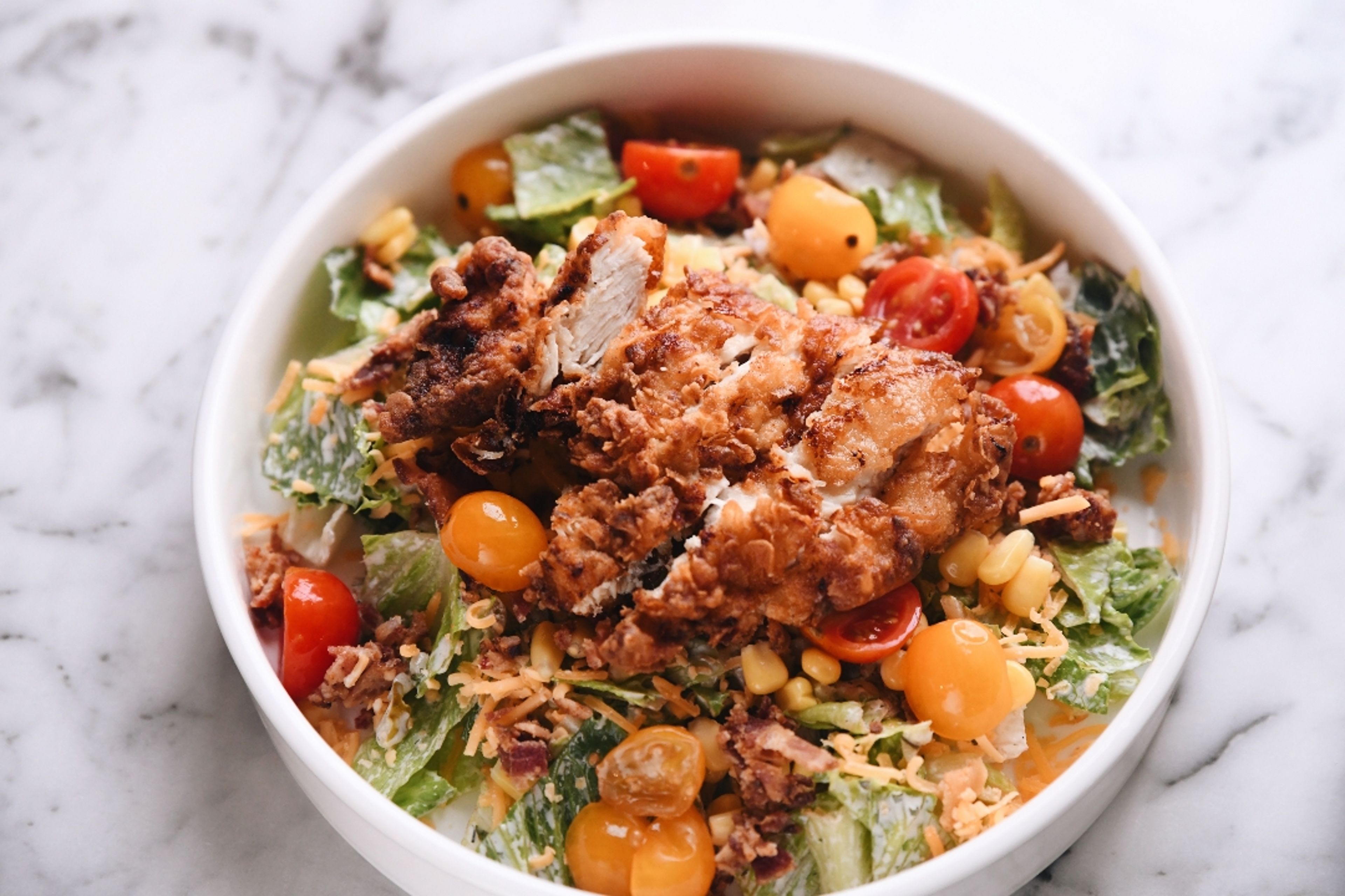 Pickle Chicken Bacon Ranch Salad.